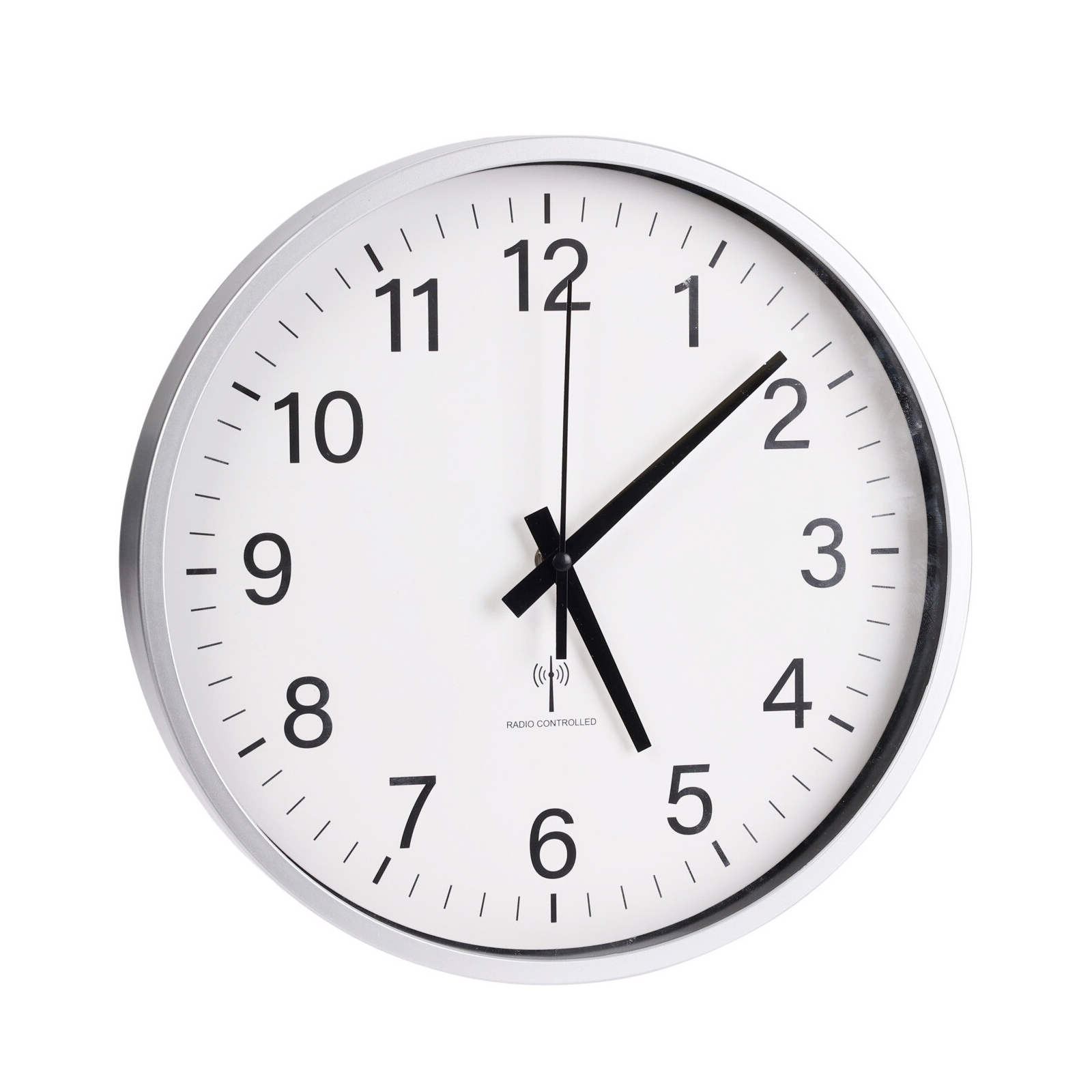 Wanduhr Funk 30 cm weiss