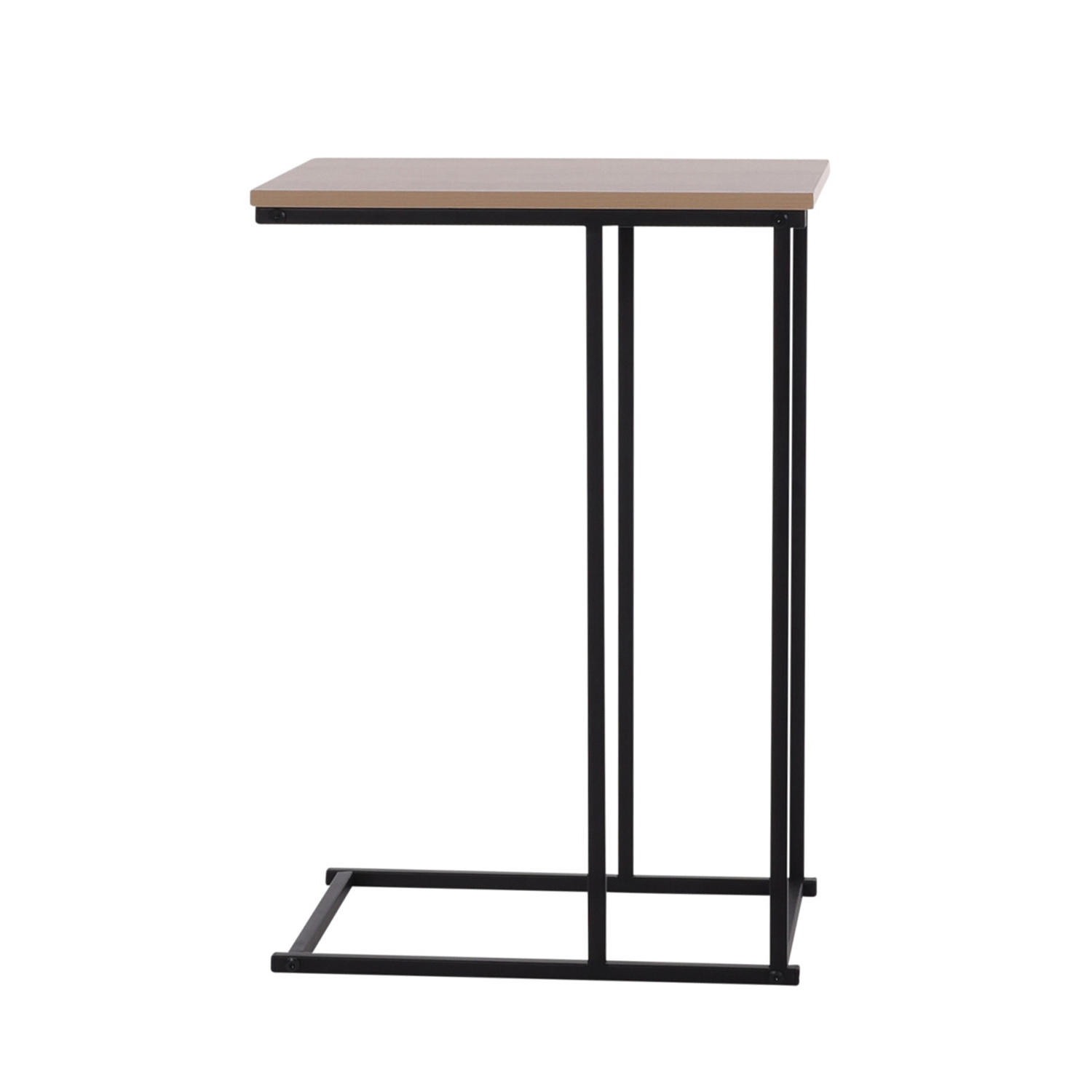 Beistelltisch Metall 40 x 26 x 58 cm schwarz/braun