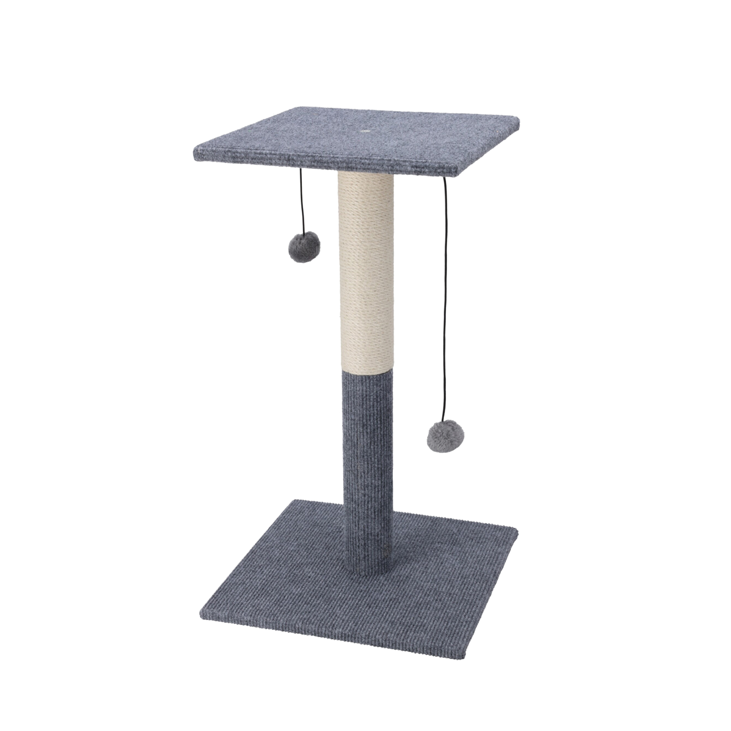 Katzenbaum 60 cm grau/braun