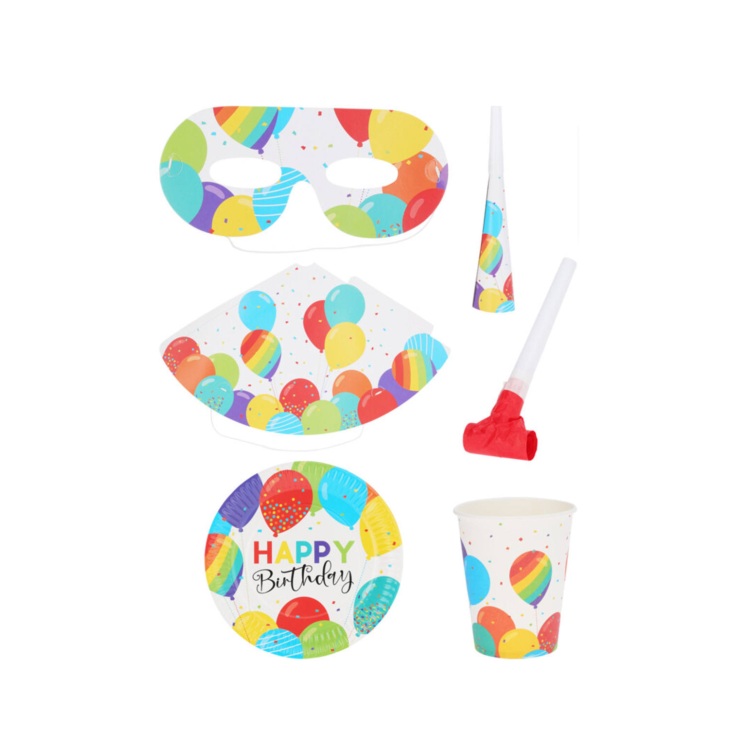 Party Set Ballon 36-teilig bunt