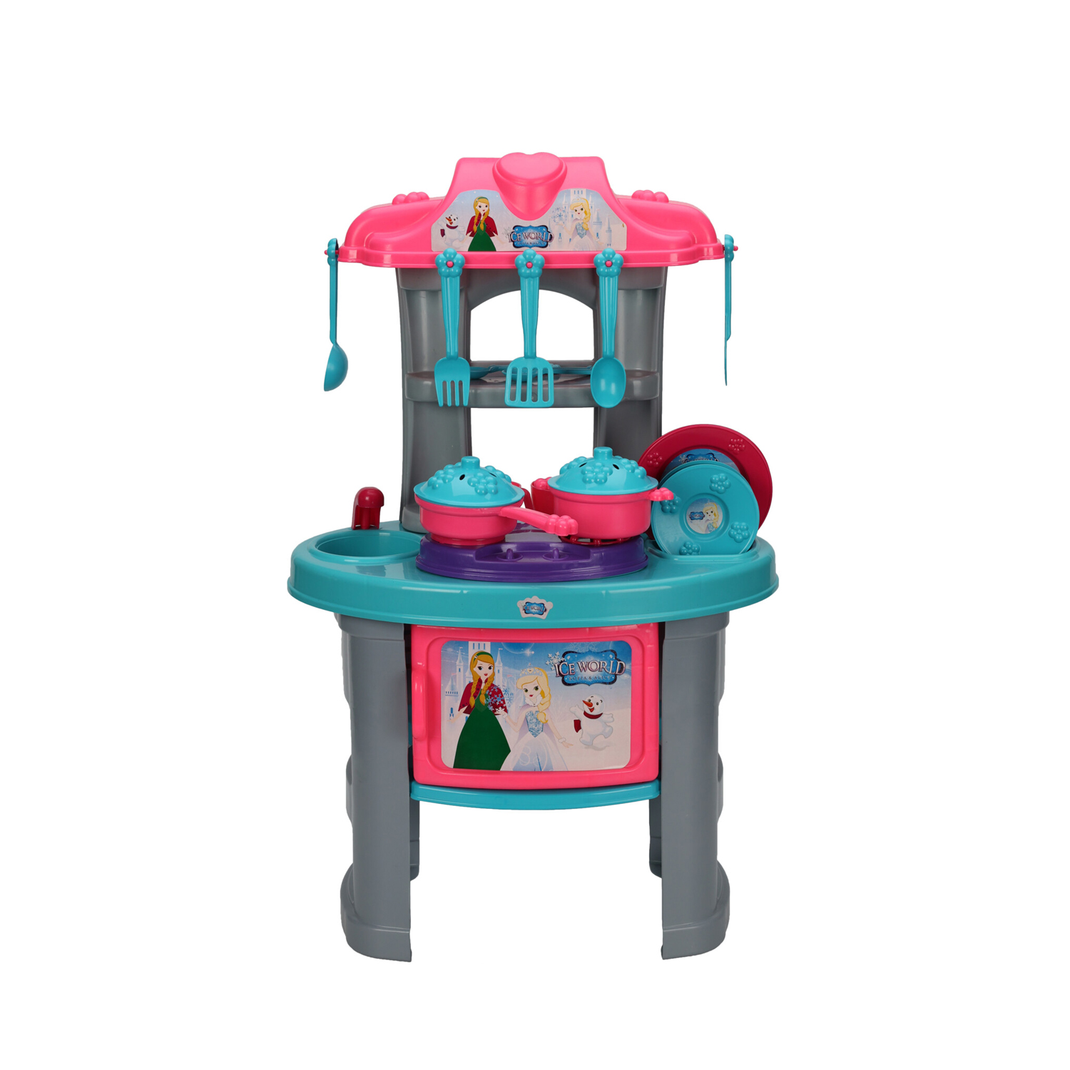 Spielküche für Kinder 45 x 28 x 70 cm bunt