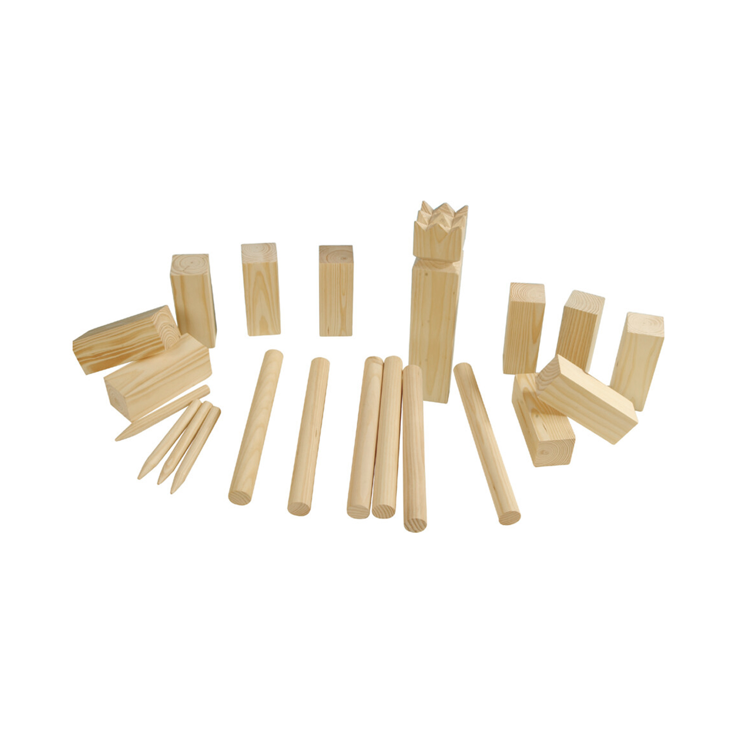 Image of Kubb Wurfspiel Holz 11-teilig natur