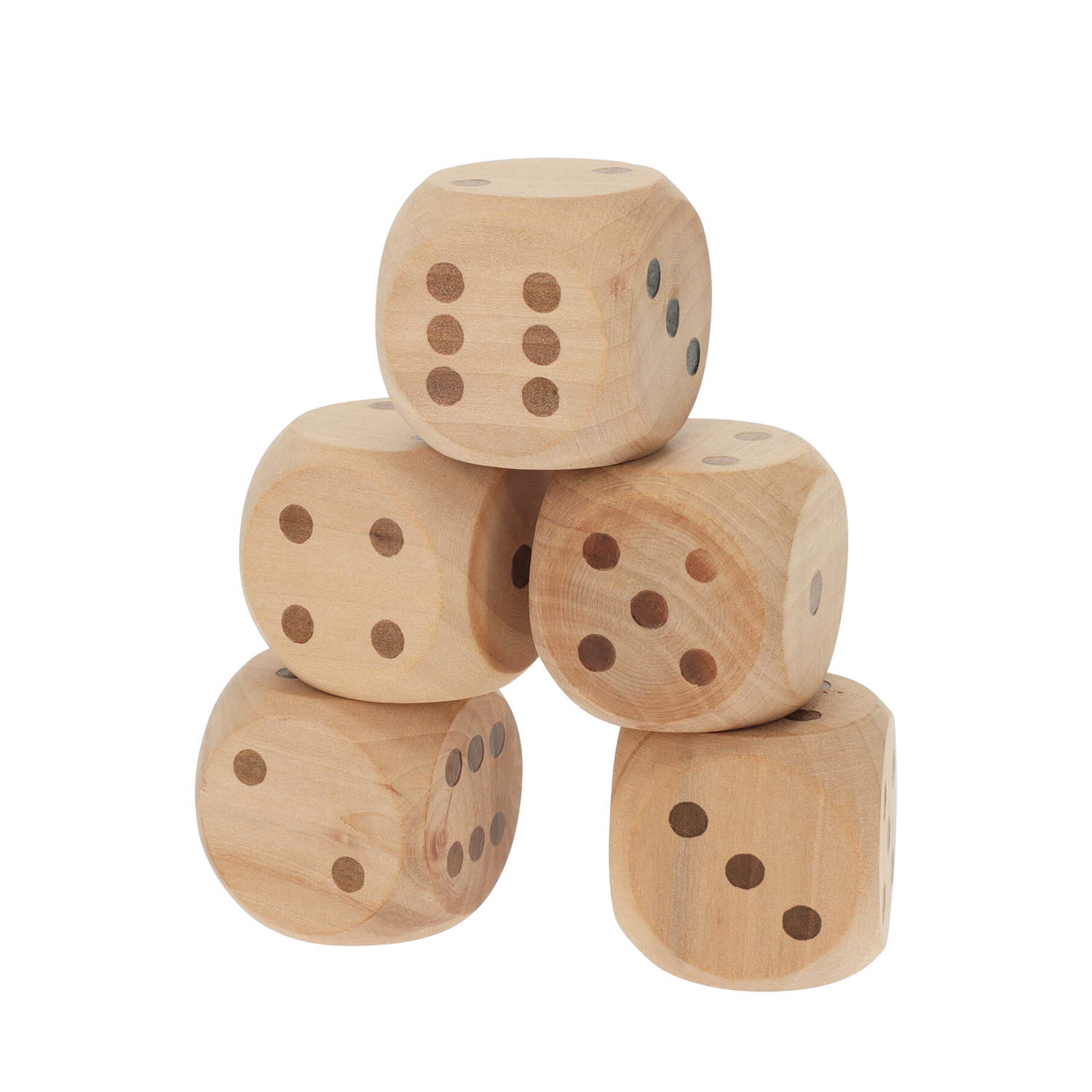 Würfelspiel Set Holz 6-teilig