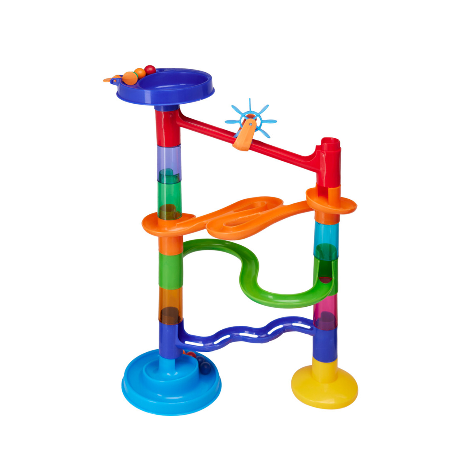 Murmelbahn mit 8 Murmeln 18 x 12 x 42 cm