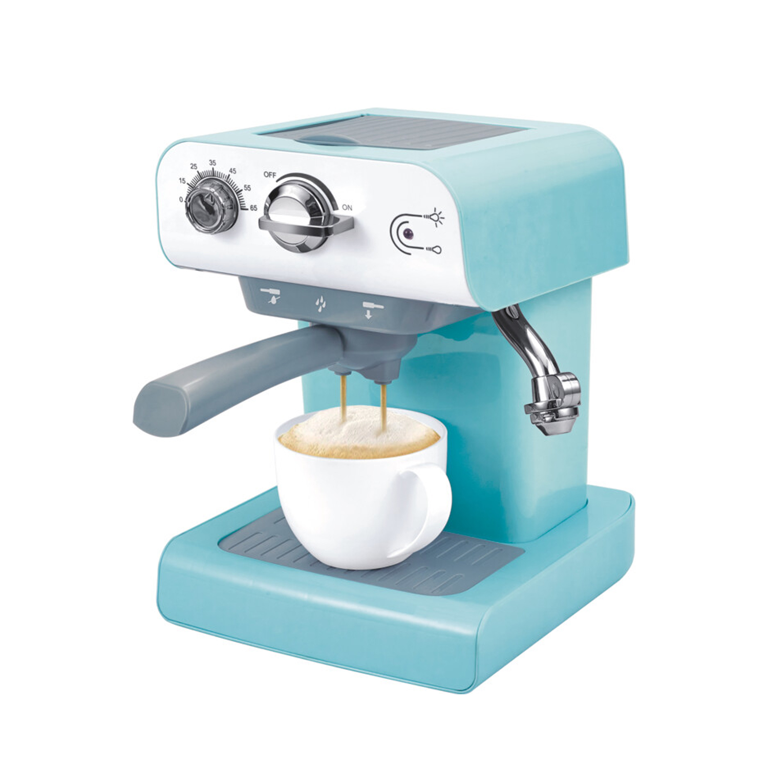 Spielzeug Espressomaschine 21 x 20 x 27 cm türkis/weiss