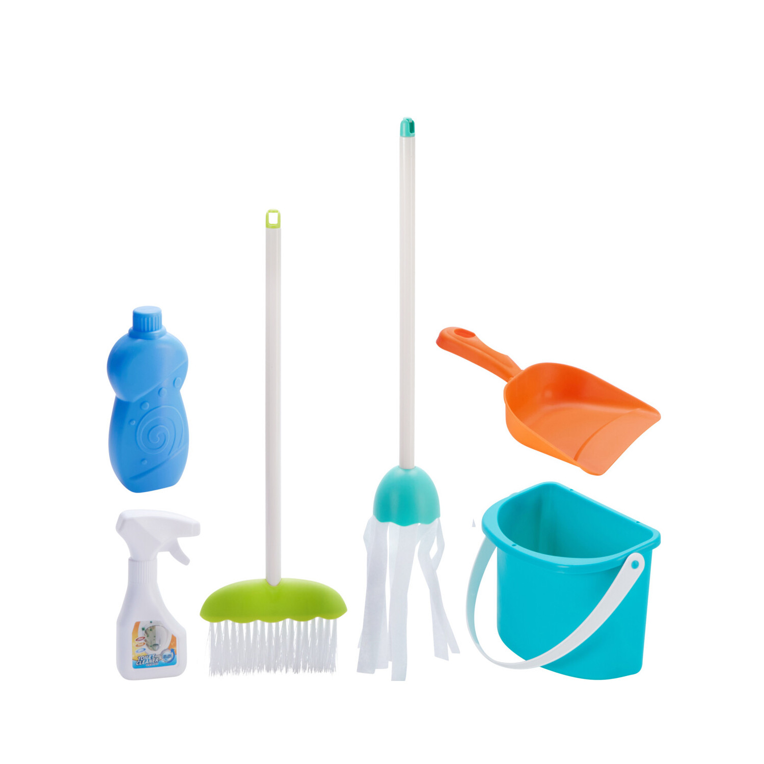 Spielzeug Set Reinigung 7-teilig bunt