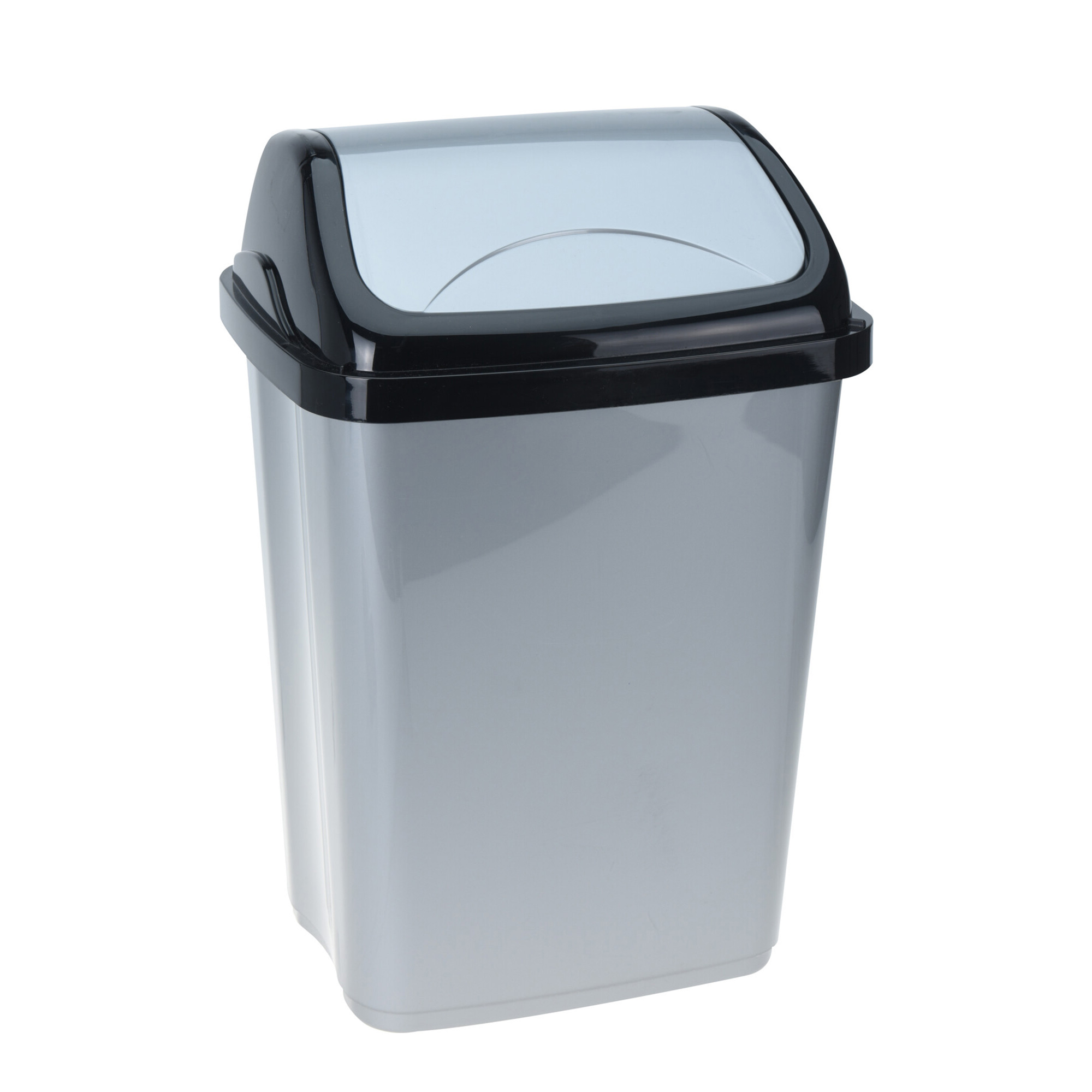Abfalleimer 10L anthrazit/schwarz