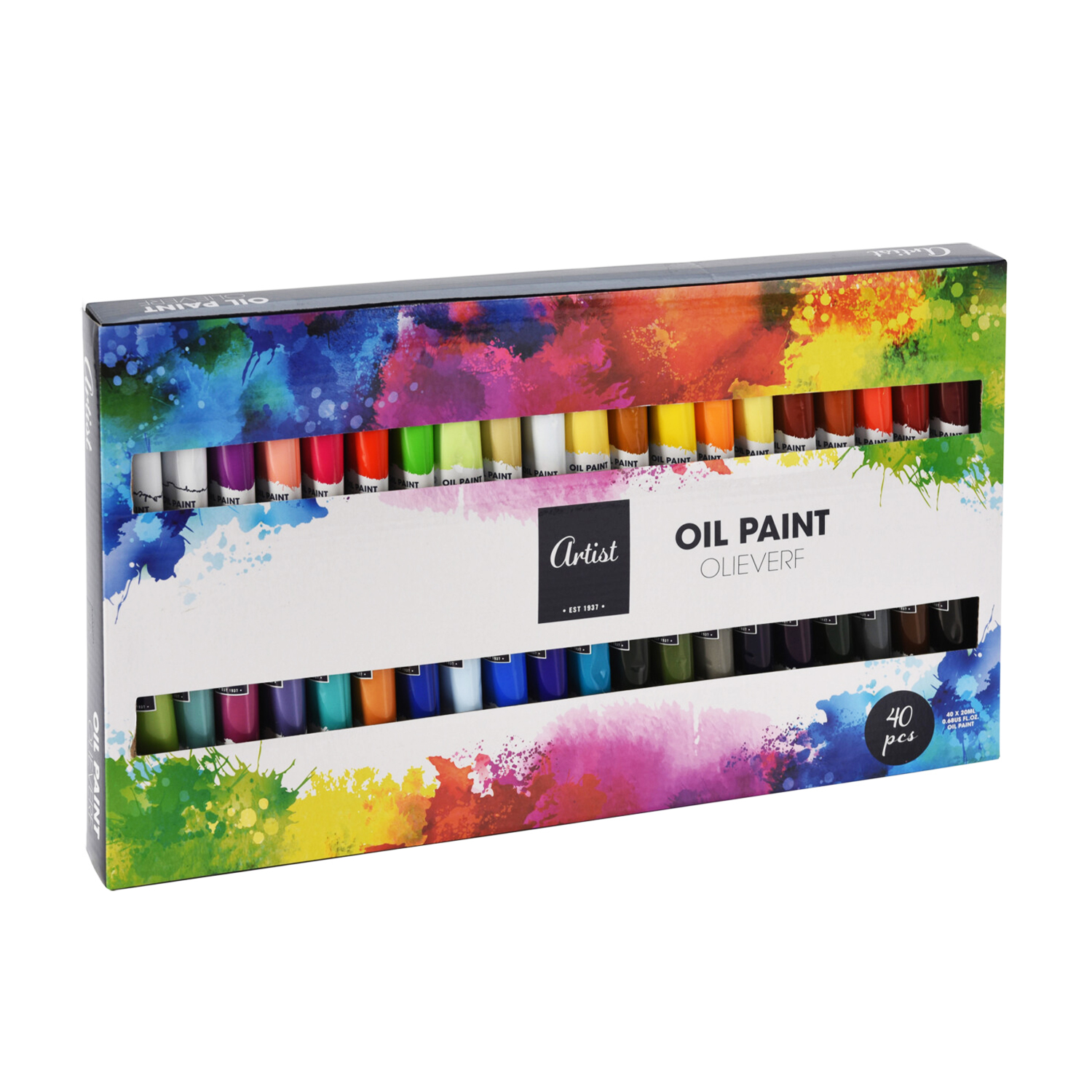 Ölfarbe Set 20 ml 40-teilig bunt