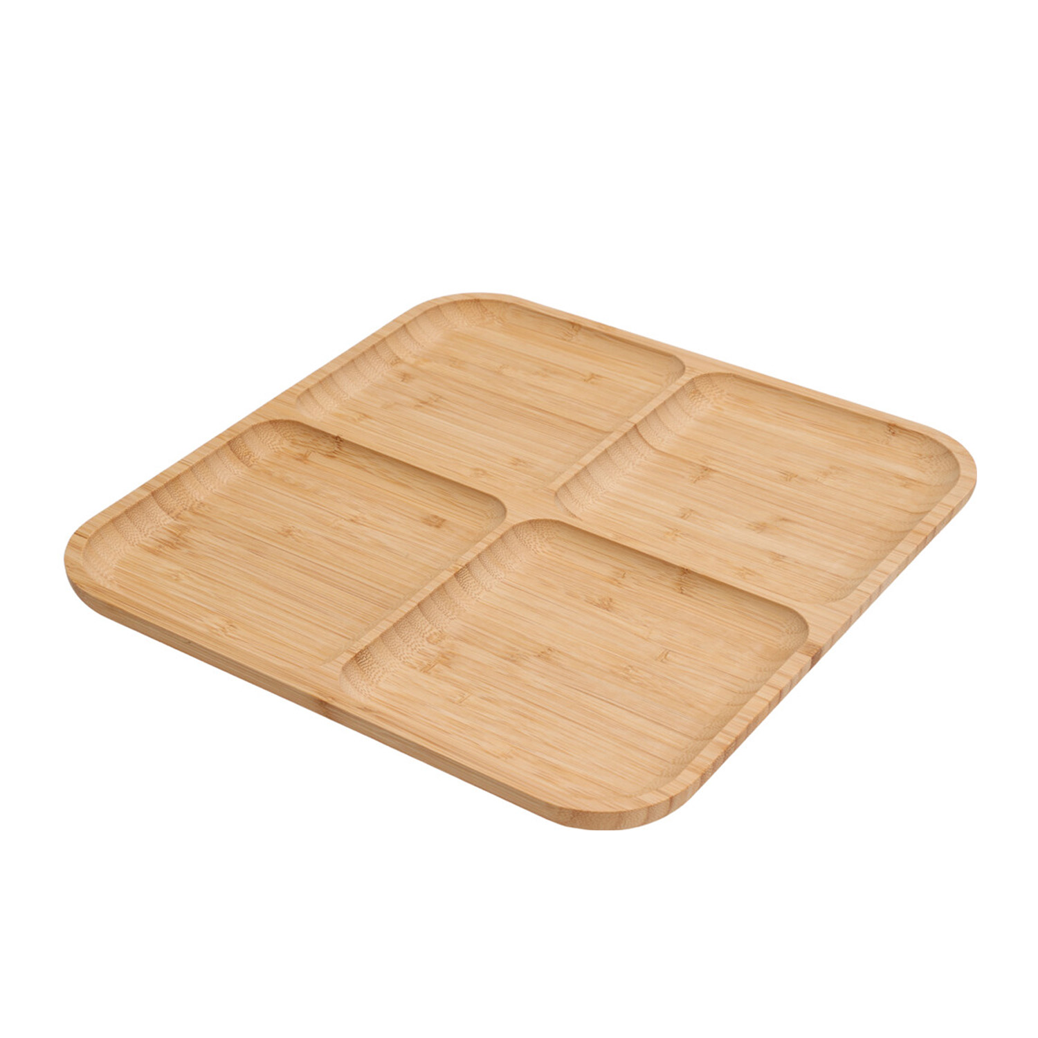 Image of Apéroschale Servierset Bambus 30 x 30 cm