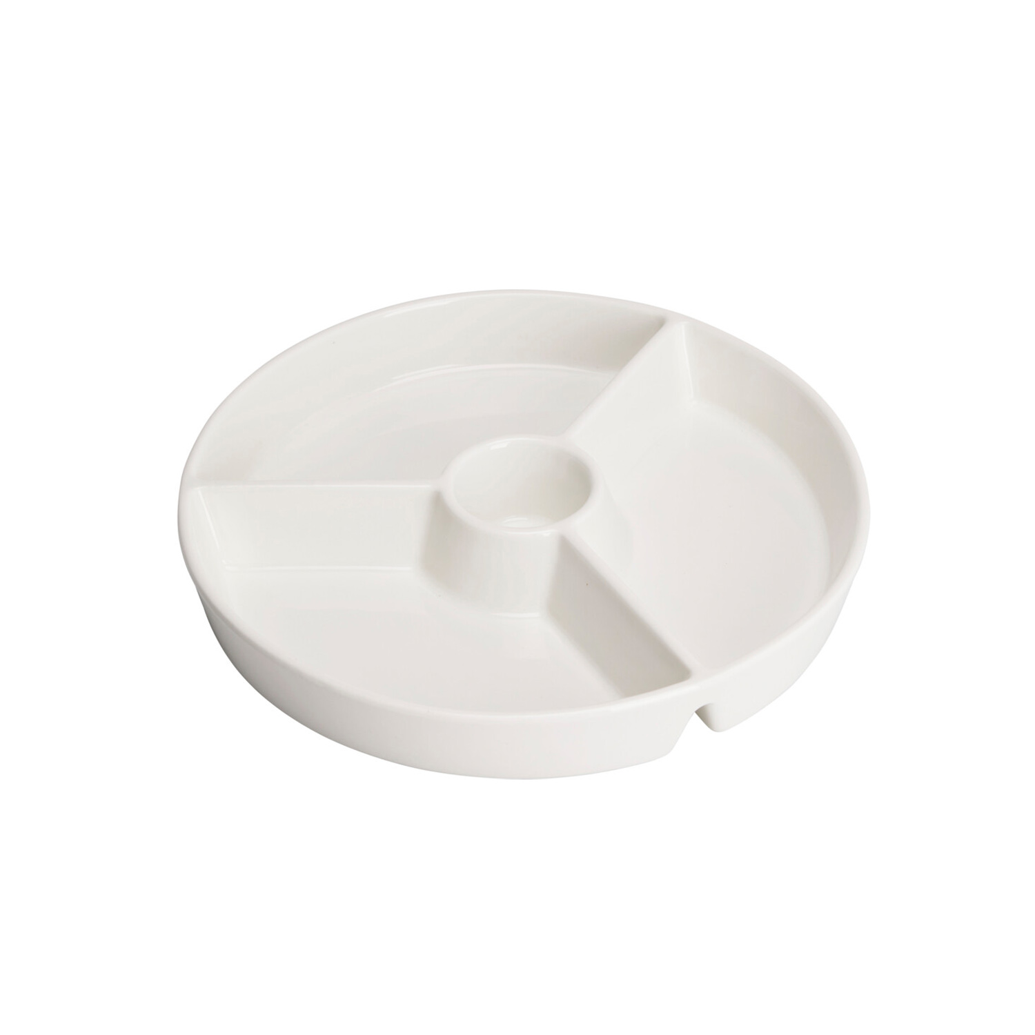 Servierschale Porzellan 25 cm weiss