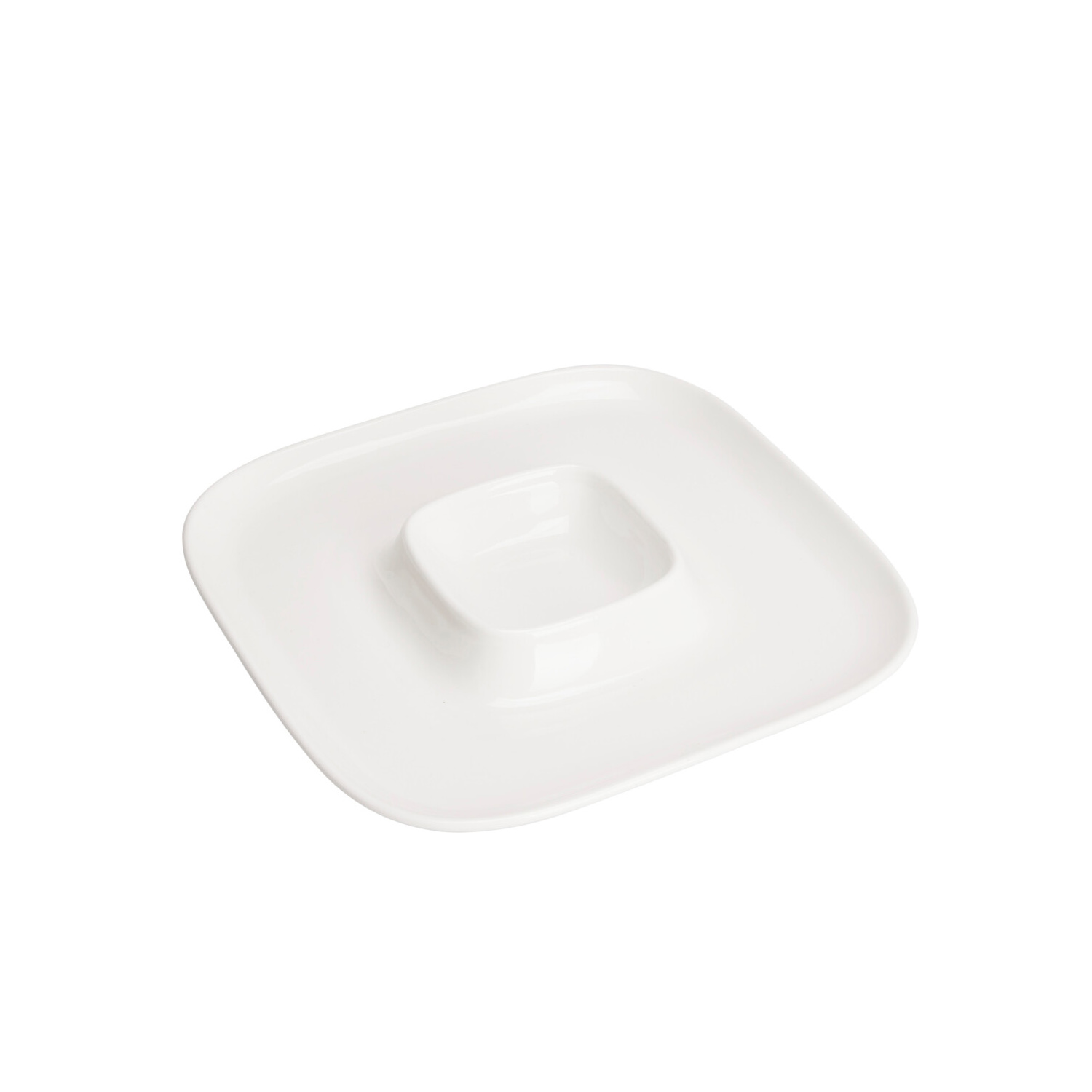 Servierschale Porzellan 26 x 26 cm weiss