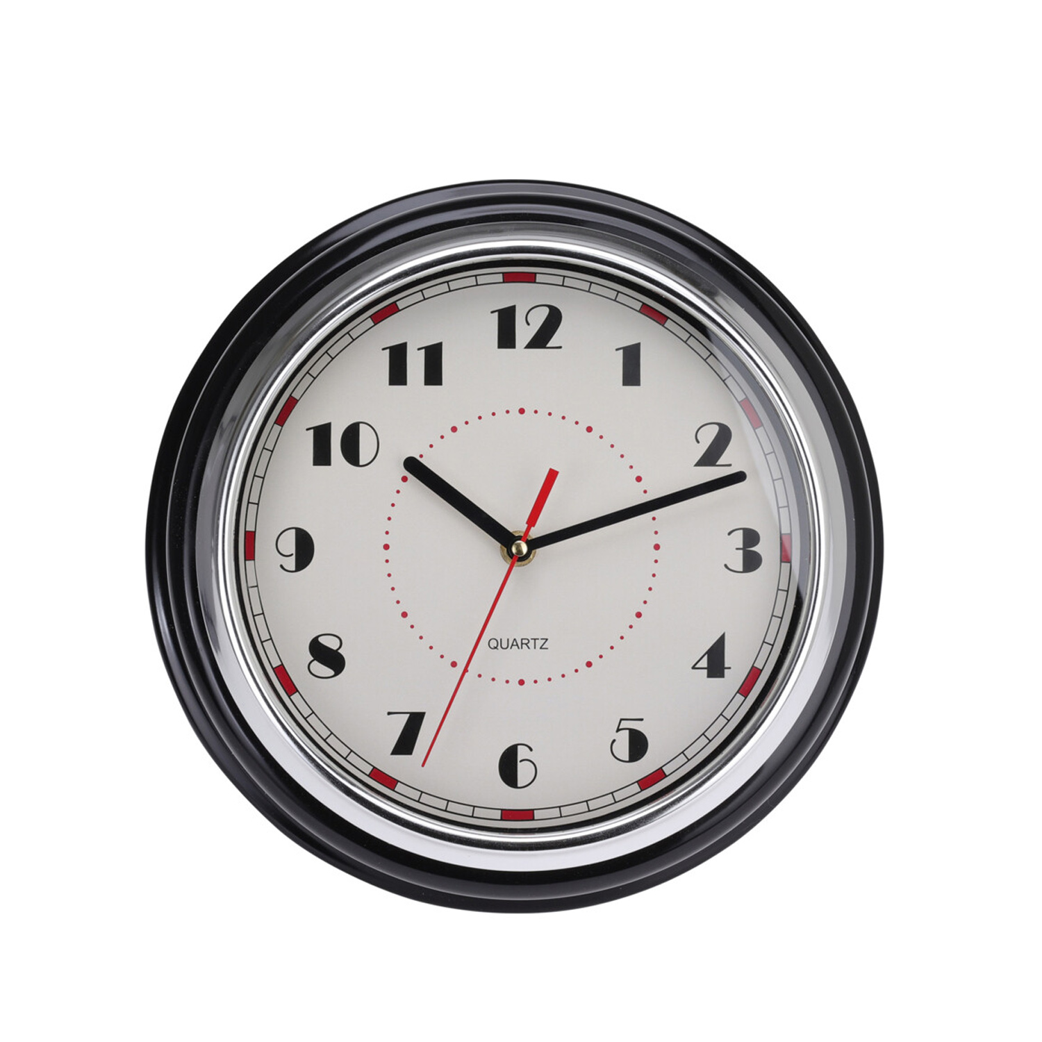 Wanduhr 30 cm weiss/schwarz