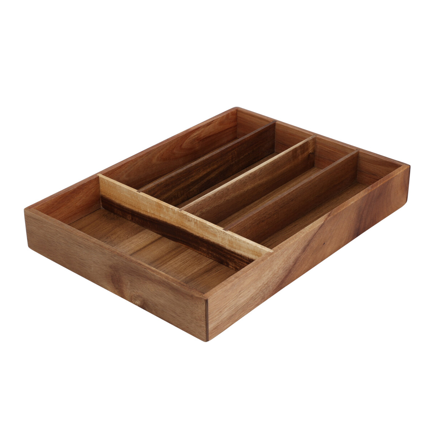 Image of Besteckeinsatz Holz 5 Fächer