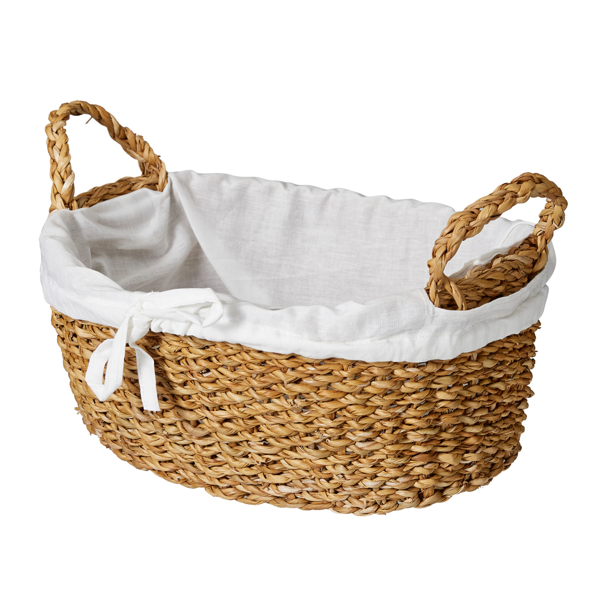 Image of Brotkorb oval 30 x 20 cm natur/weiss