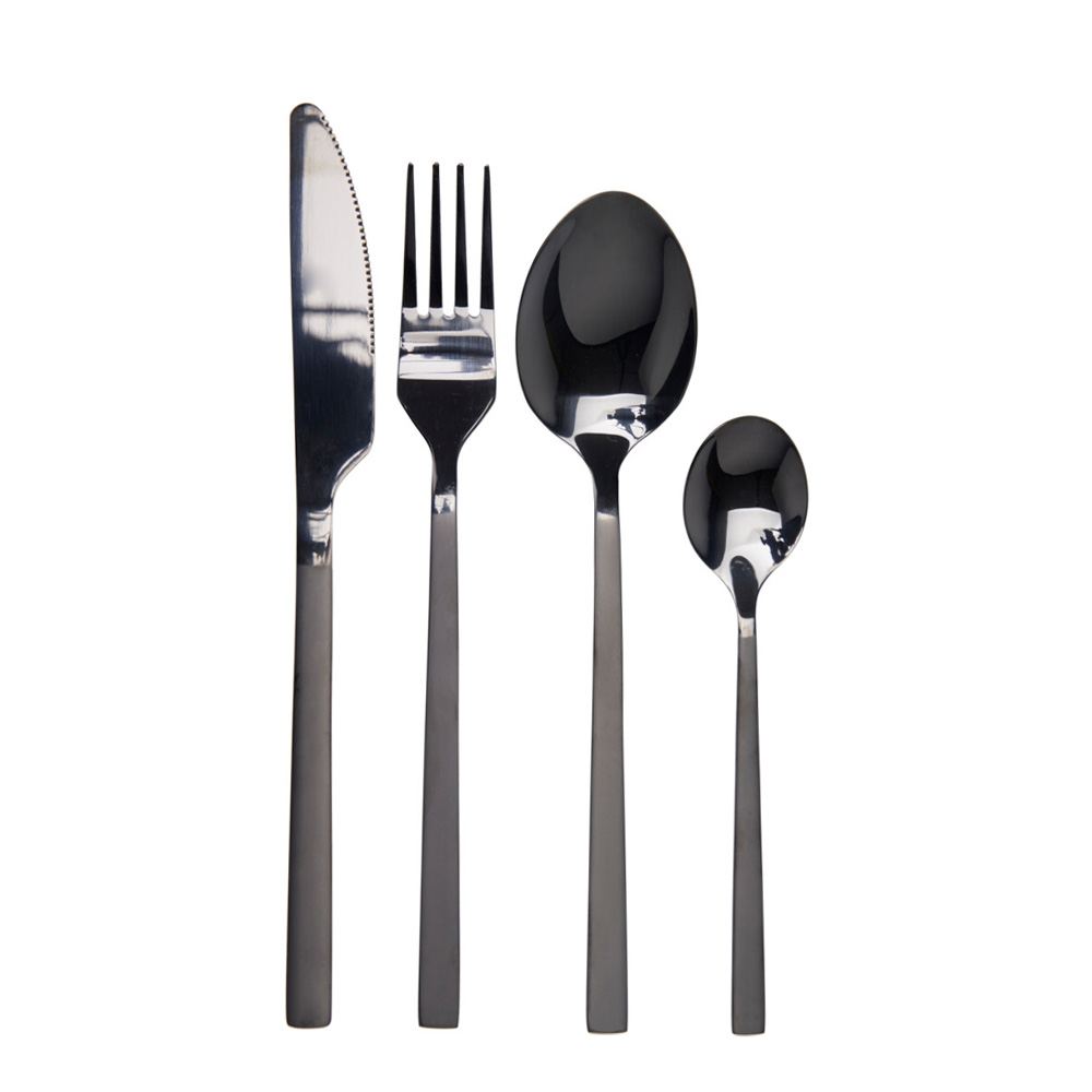 Image of Besteck Set 16-teilig schwarz