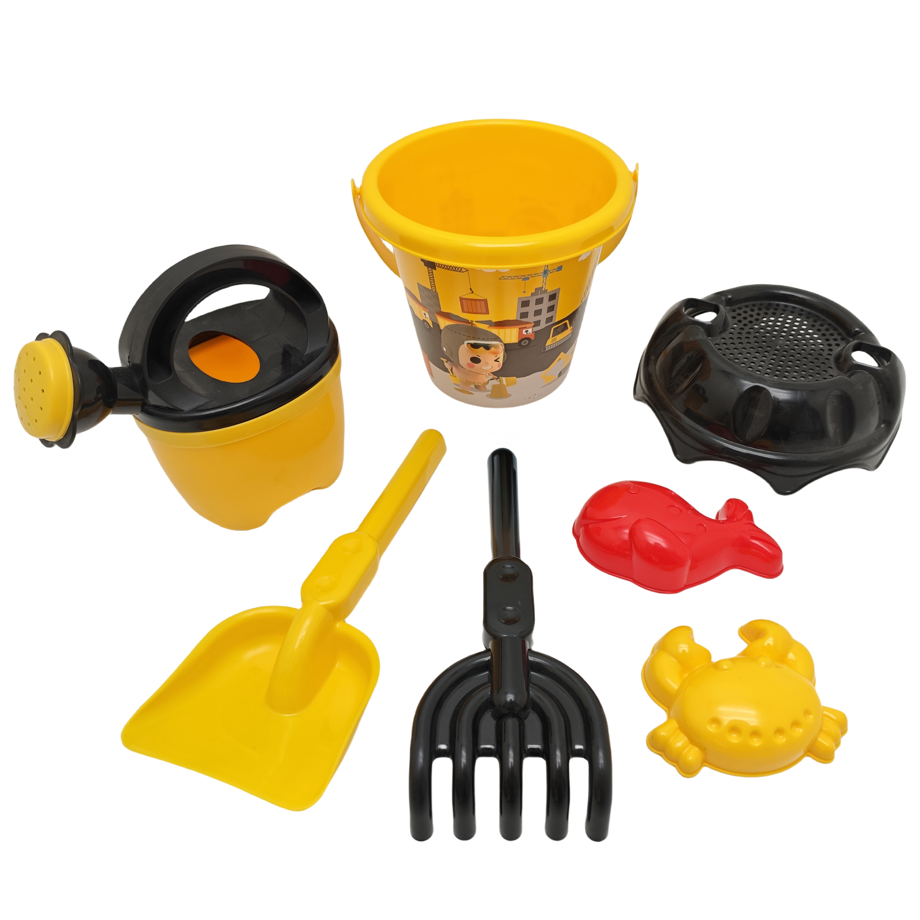 Sandspielzeug Set 7-teilig bunt