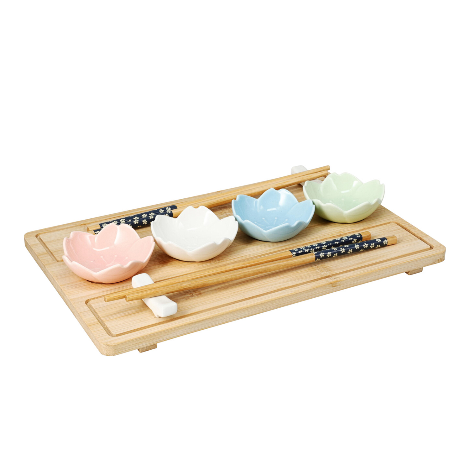 Image of Sushi Set Bambus 9-teilig bunt
