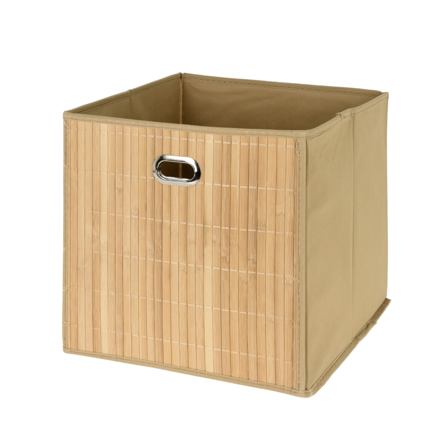 Aufbewahrungsbox Bambus 31 x 31 cm natur