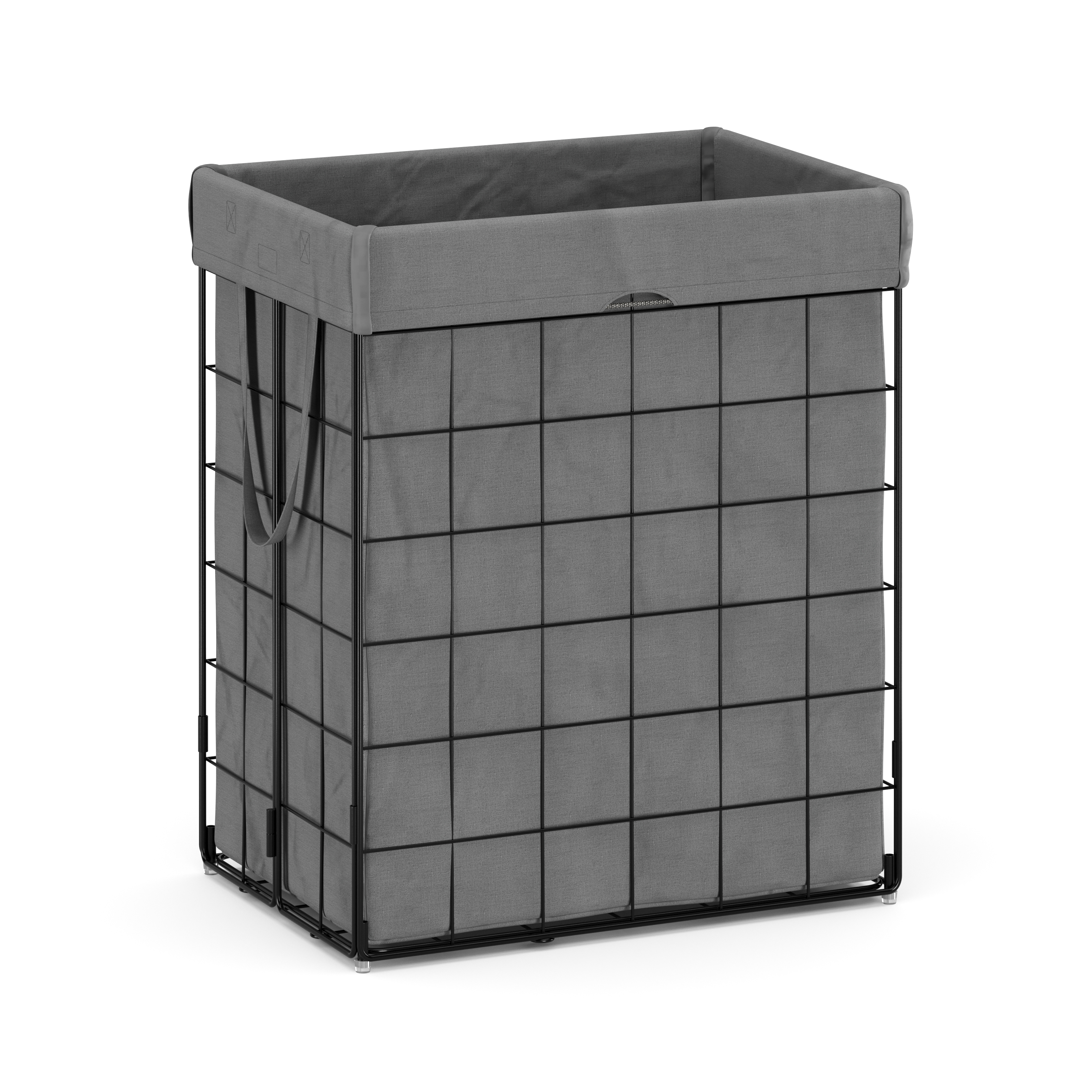 Image of Wäschekorb Metall 1 Fach 90L grau