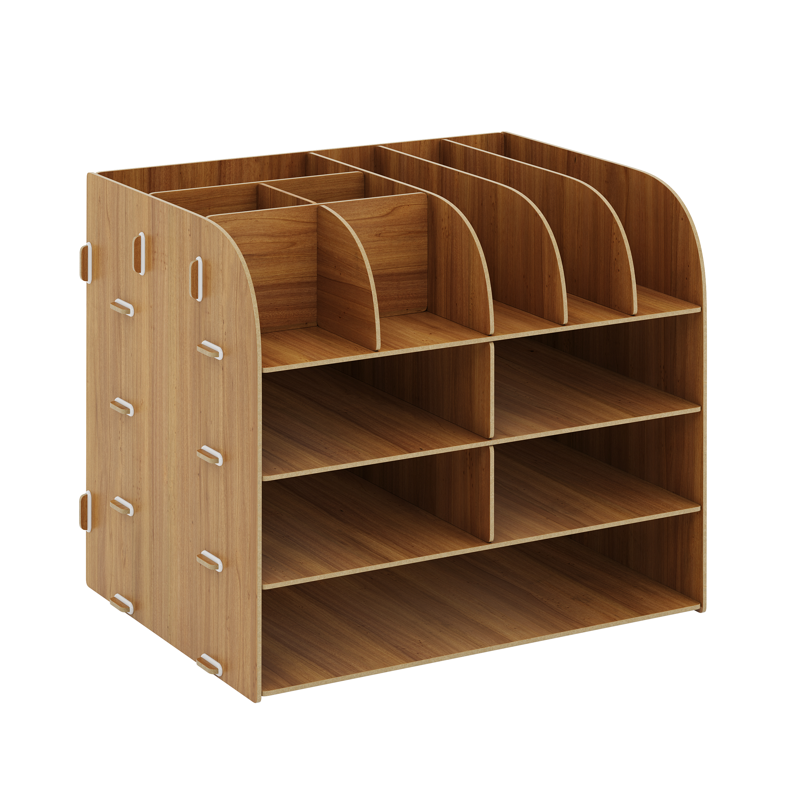 Schreibtisch Organizer 32 x 25 x 27 cm braun