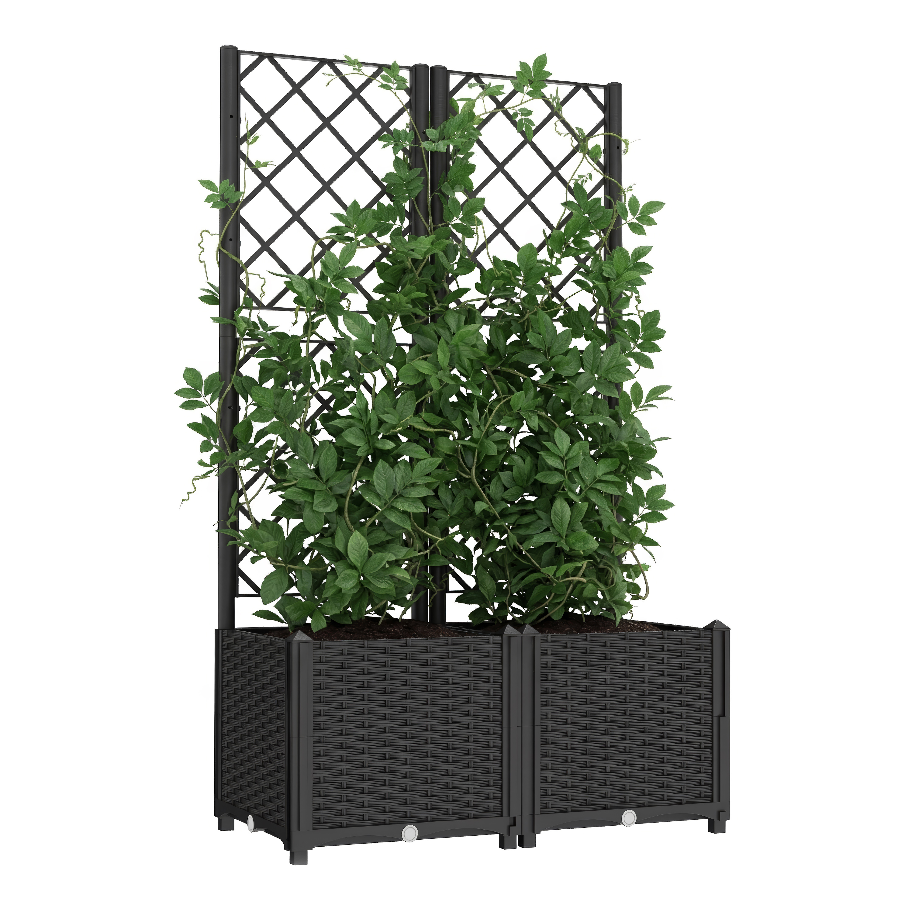 sichtschutz blumenkasten balkon Balkonkasten aus Bambusleisten  Natrlicher Blumenkasten Balkon   Bambusbasis