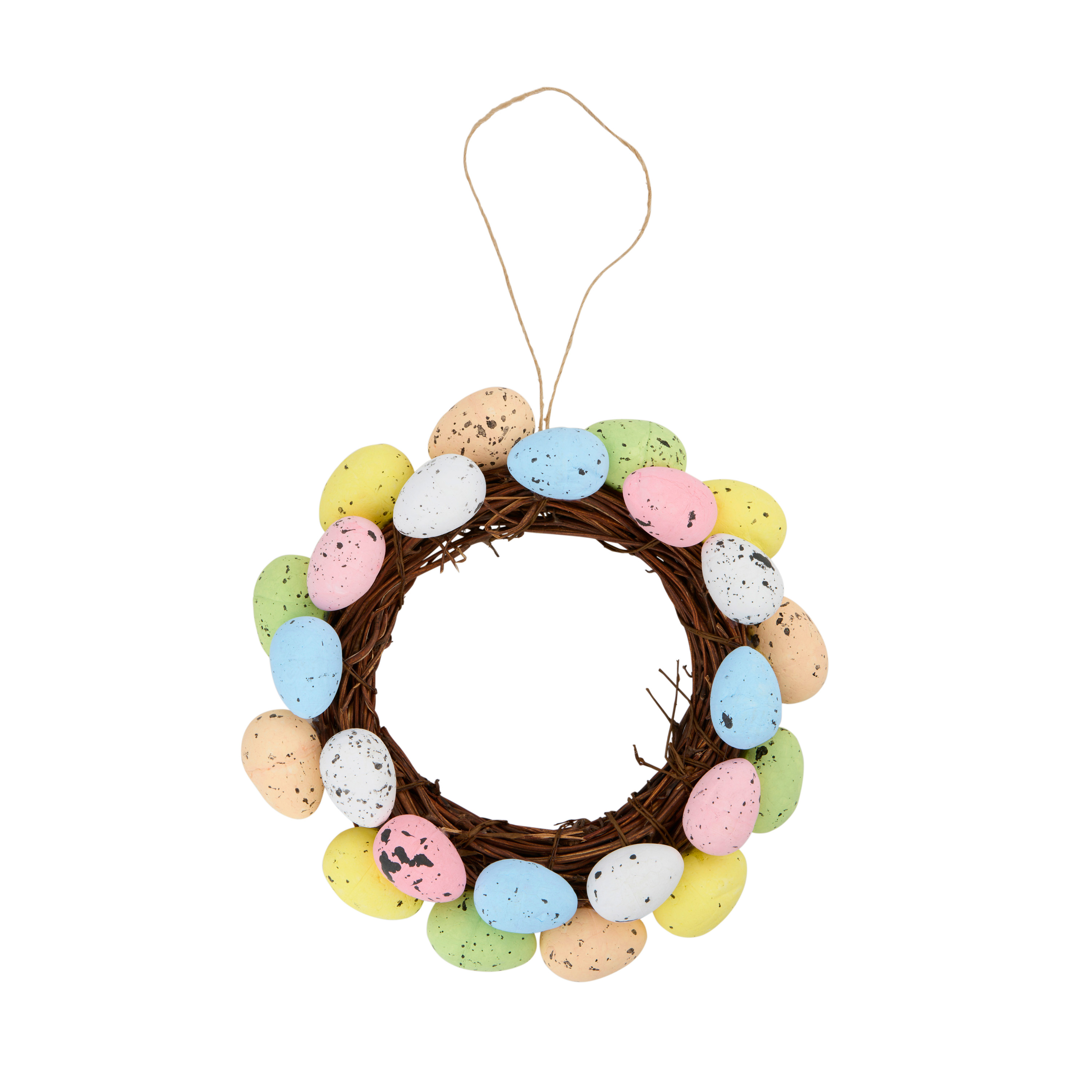Image of Osterdeko Osterkranz 20 cm bunt