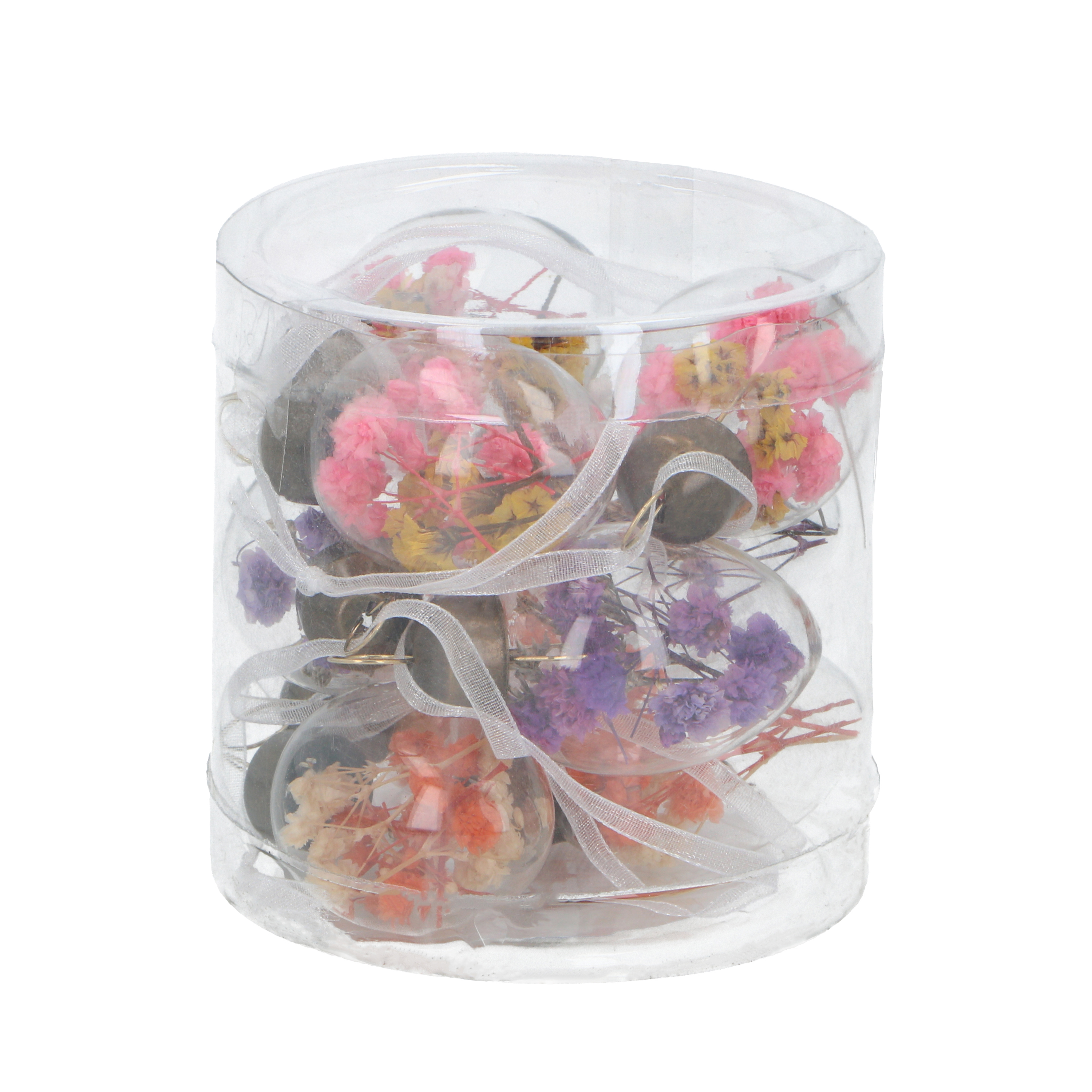 Image of Osterdeko Ostereier Set Glas 9-teilig 8 cm bunt