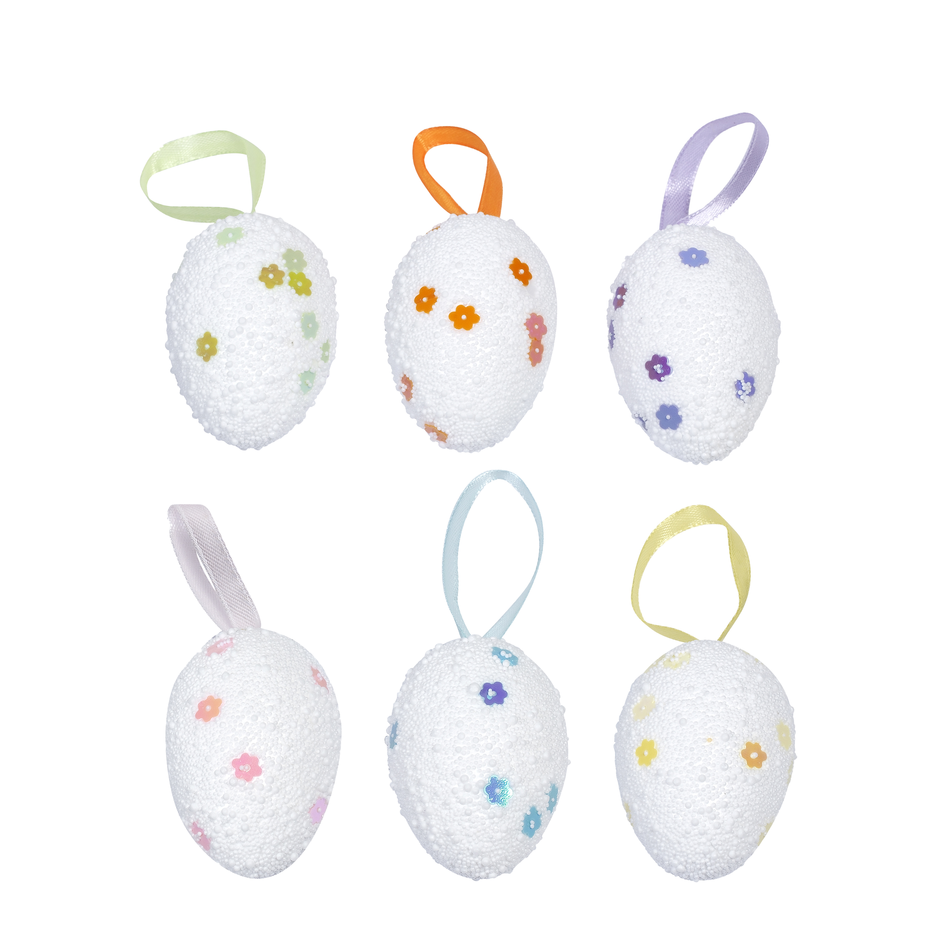 Image of Osterdeko Ostereier Set 6-teilig 6 cm bunt