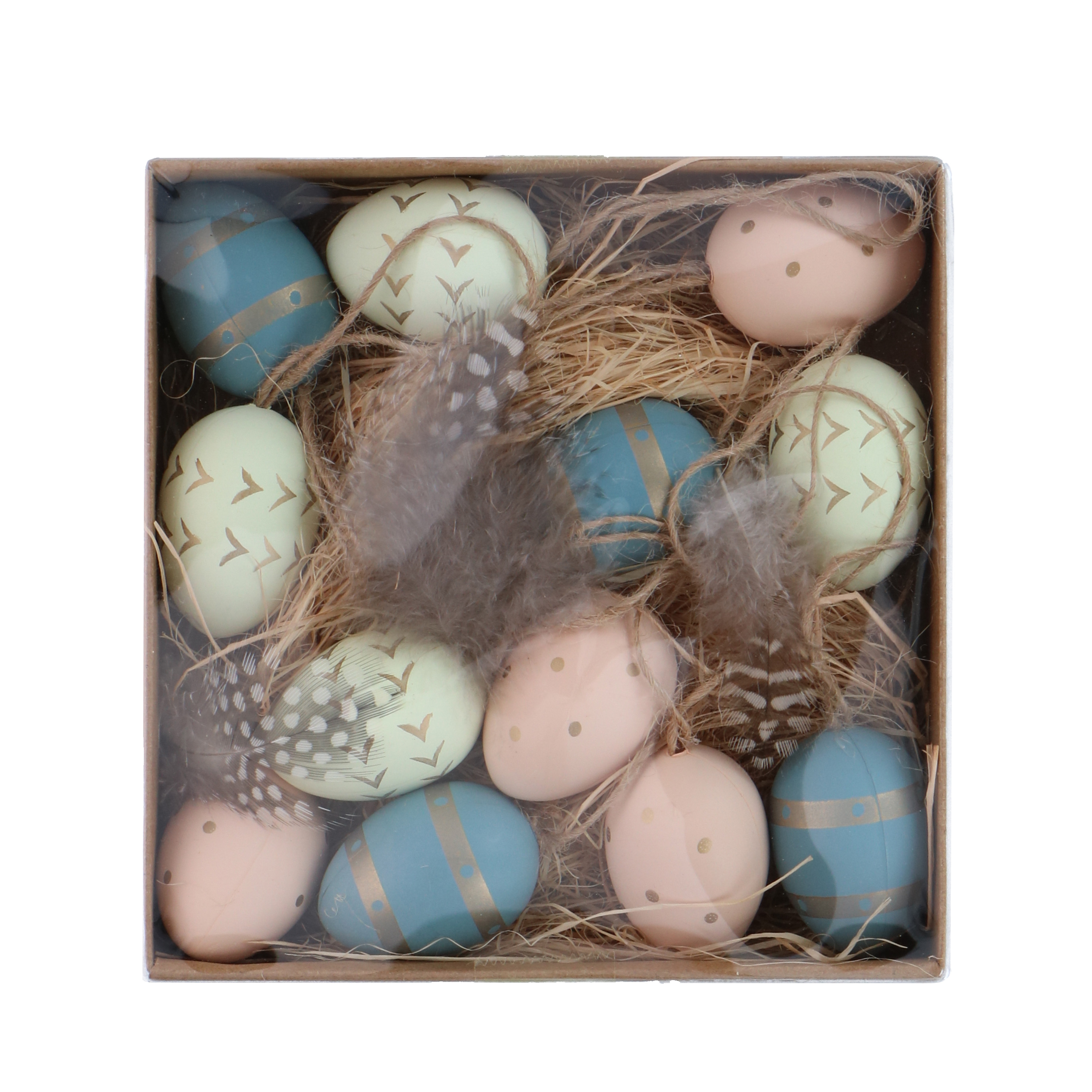 Image of Osterdeko Ostereier Set 12-teilig 3 cm