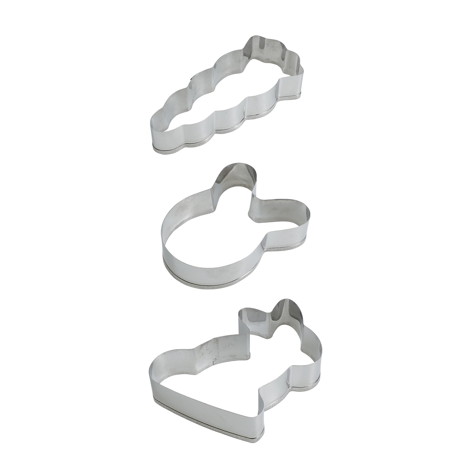 Guetzli-Ausstecher Set Ostern Edelstahl 3-teilig