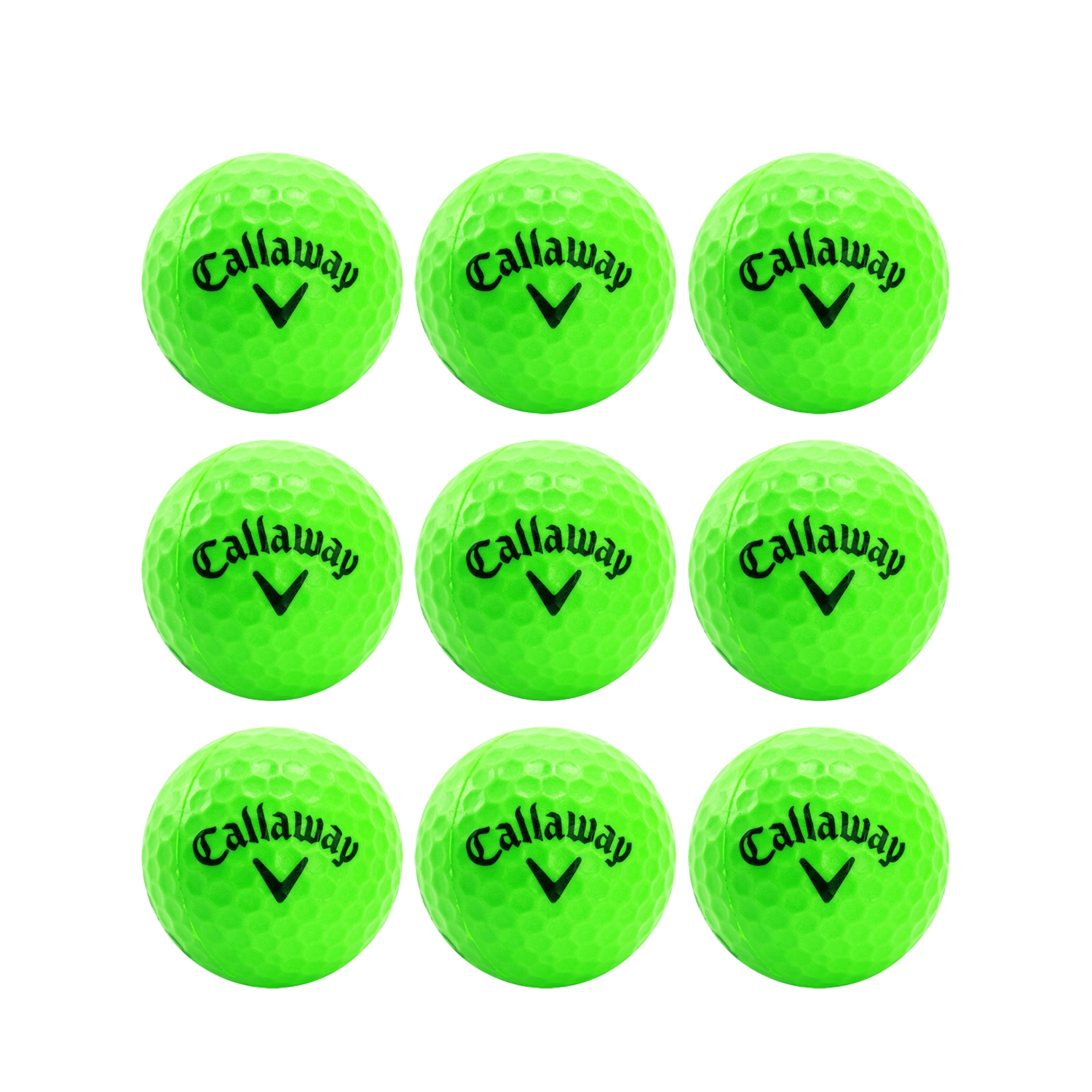 Callaway Übungsball Soft Flight mit HEX 9er Set grün