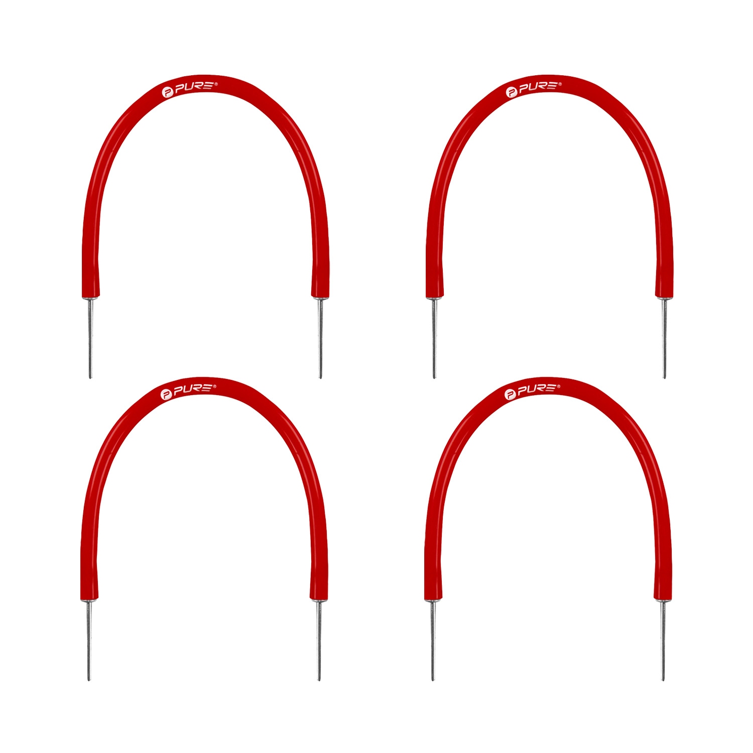 Pure2Improve Golf Putting Gate Trainingsbogen 4er Set rot