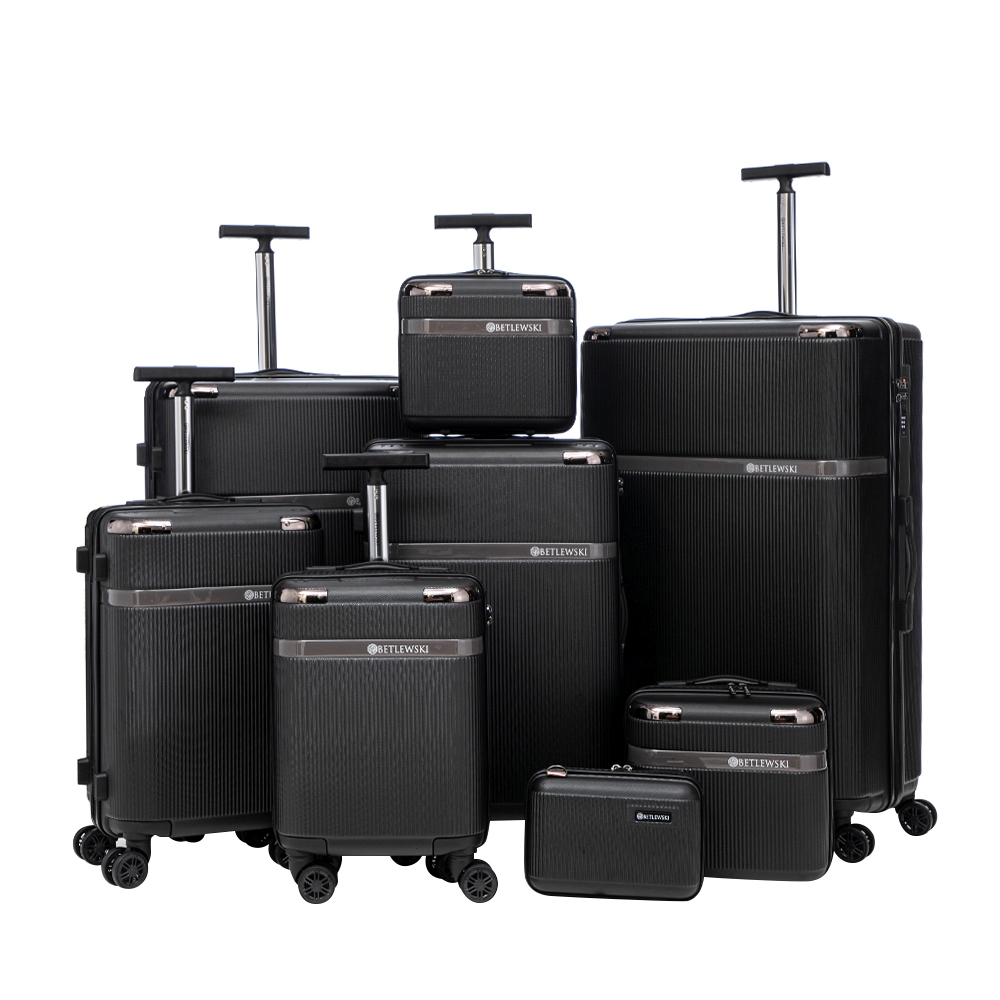 Reisekoffer Hartschalenkoffer VIRELLA 8er Set schwarz