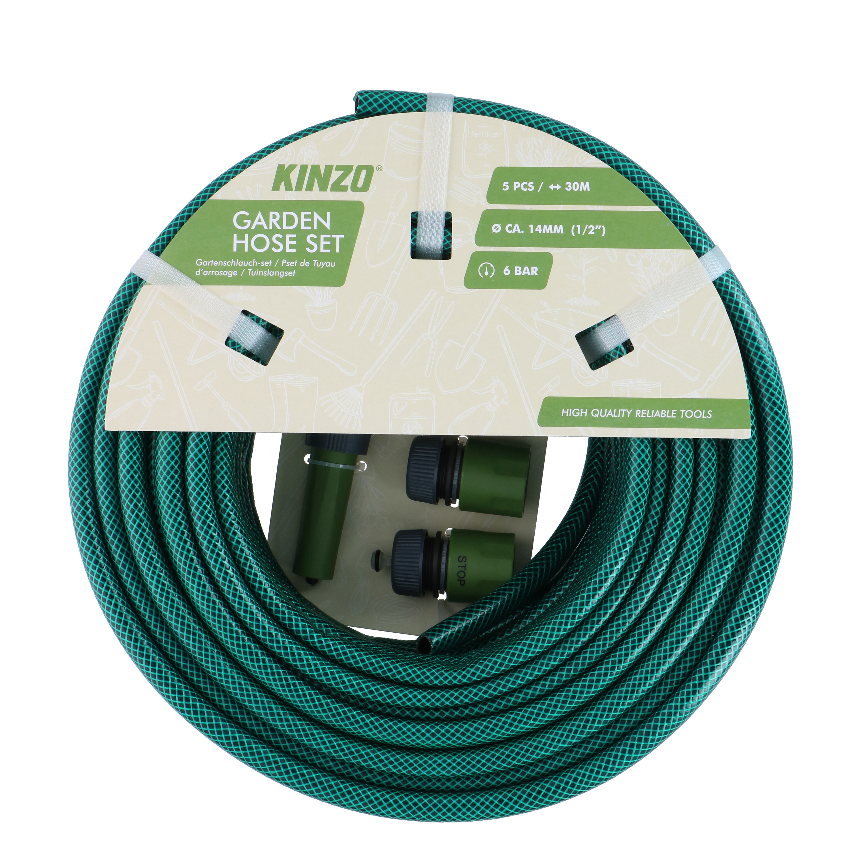 Gartenschlauch Set 5-teilig 30 m