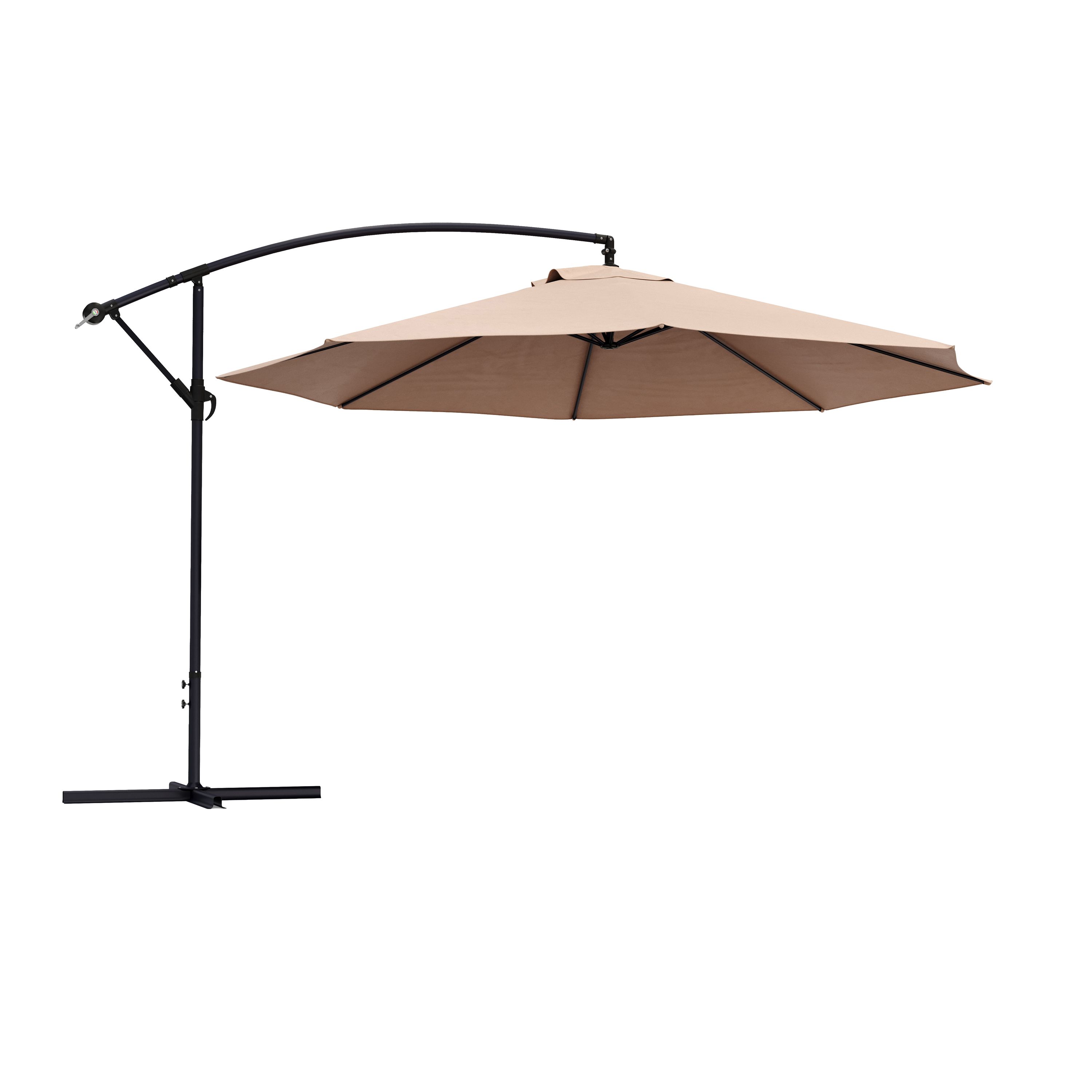 Sonnenschirm Ampelschirm SUN 350 cm braun