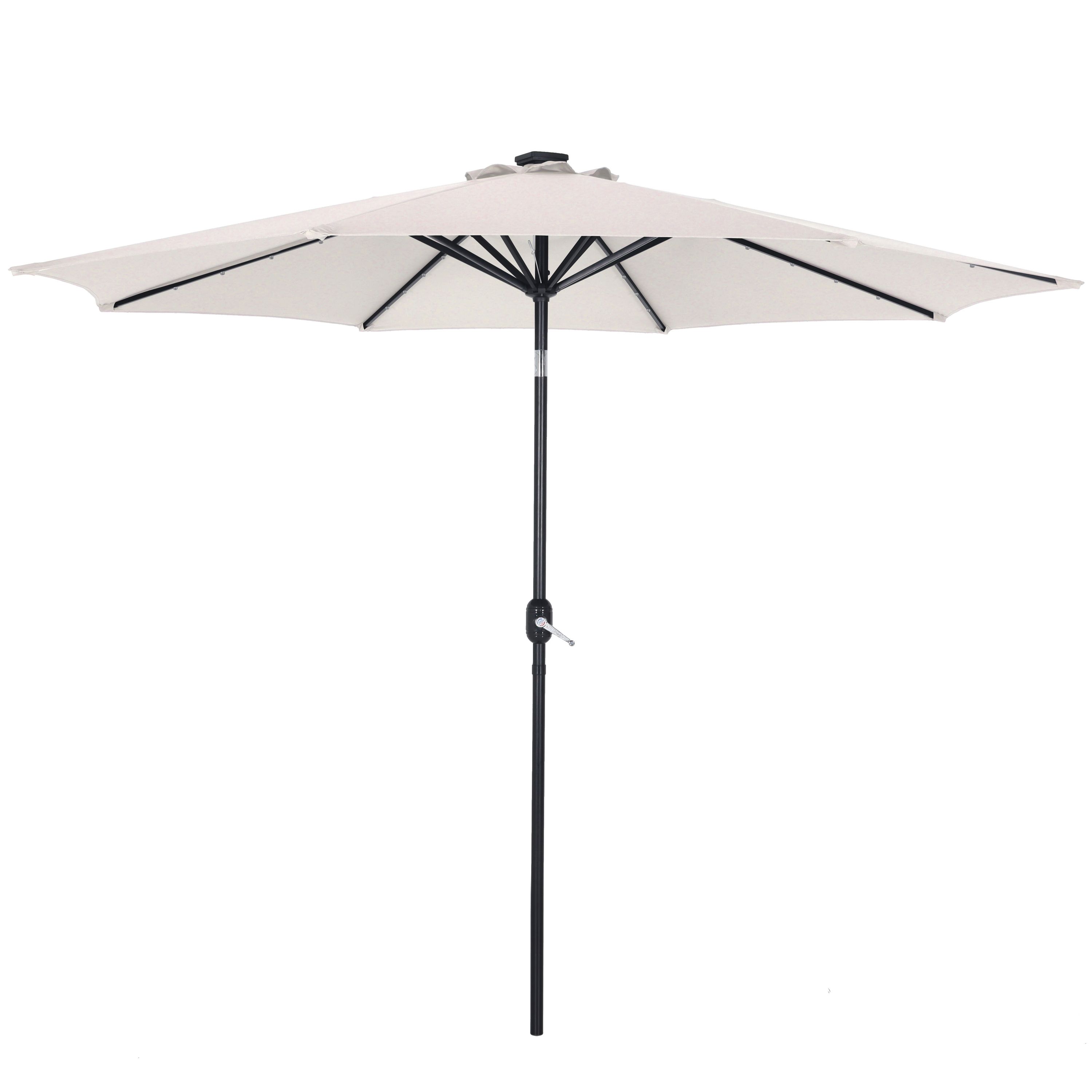 Sonnenschirm VAY mit LED 300 cm weiss