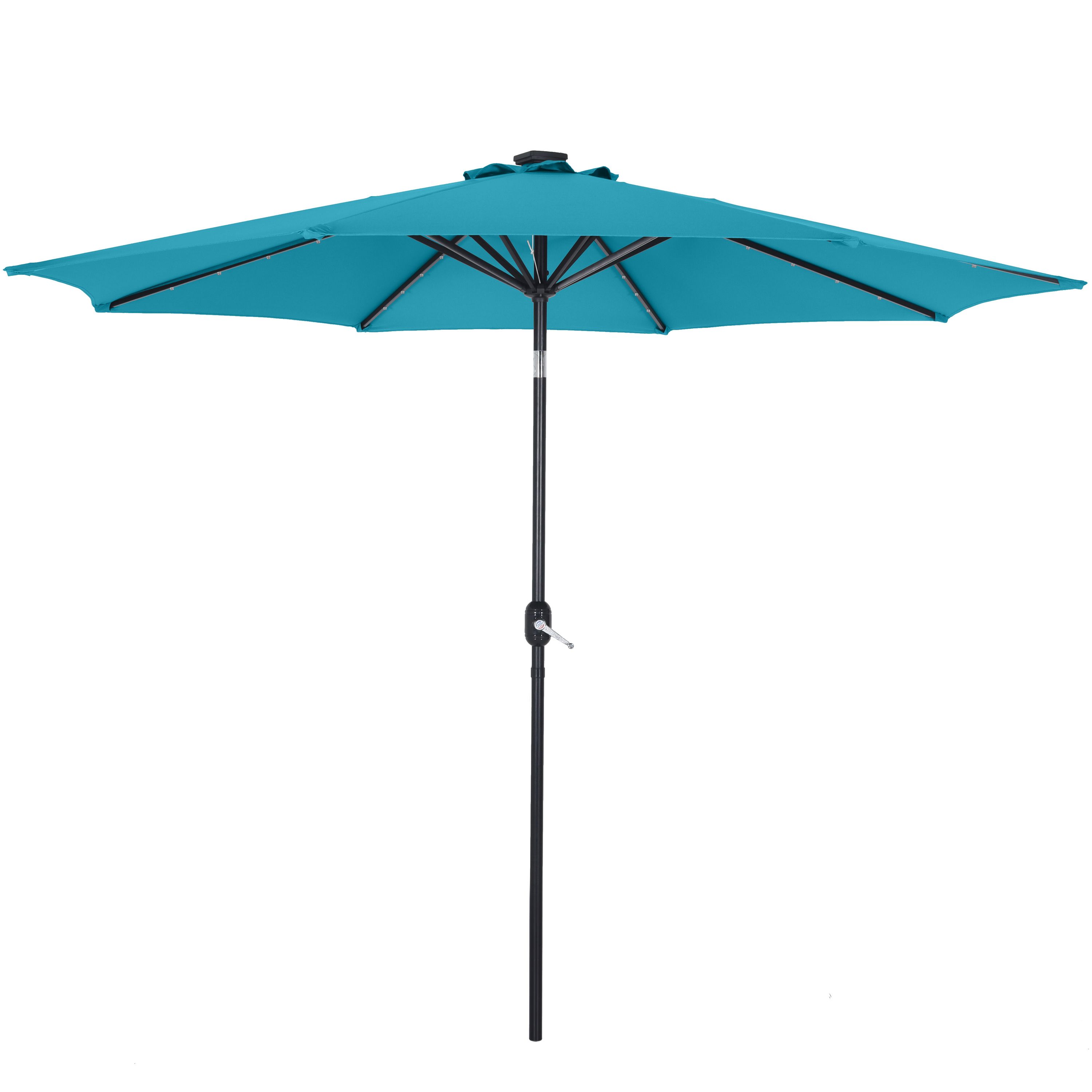 Image of Sonnenschirm VAY mit LED 300 cm blau