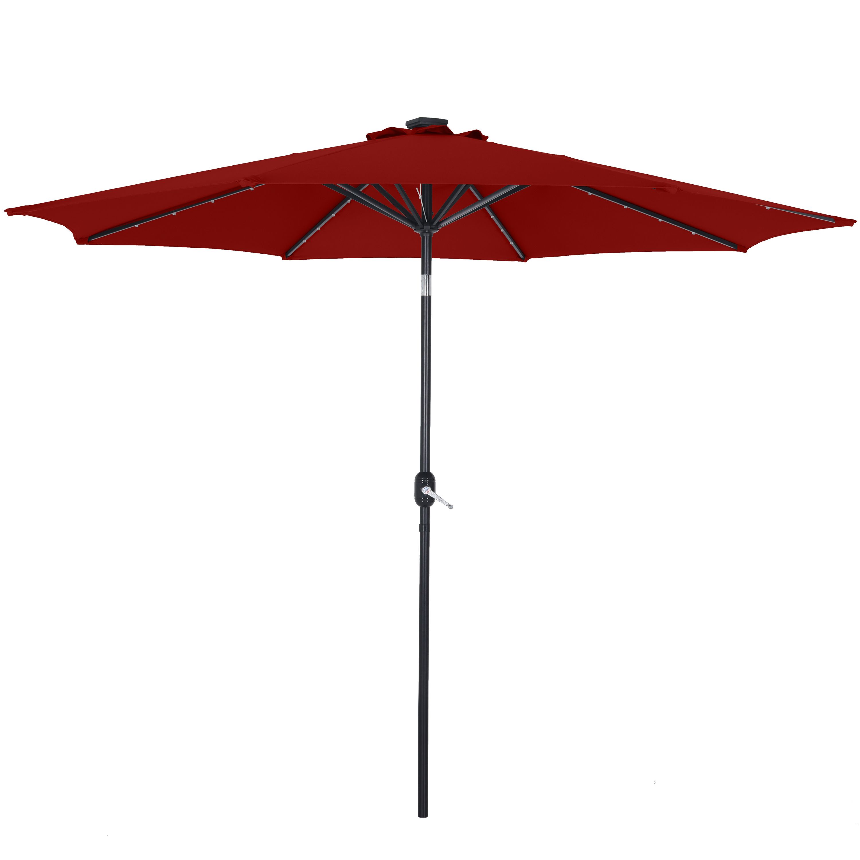 Image of Sonnenschirm VAY mit LED 300 cm rot