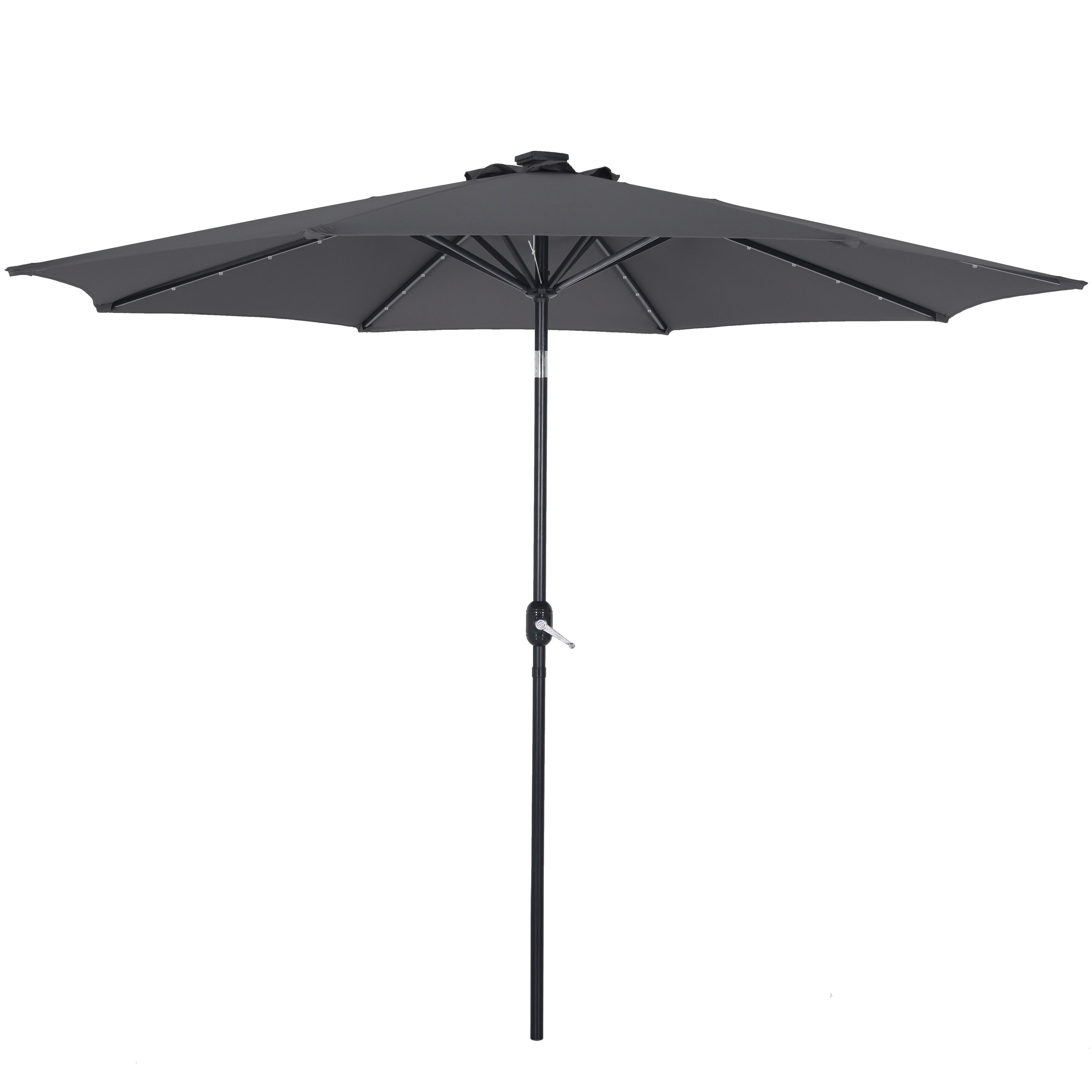 Sonnenschirm VAY mit LED 300 cm anthrazit