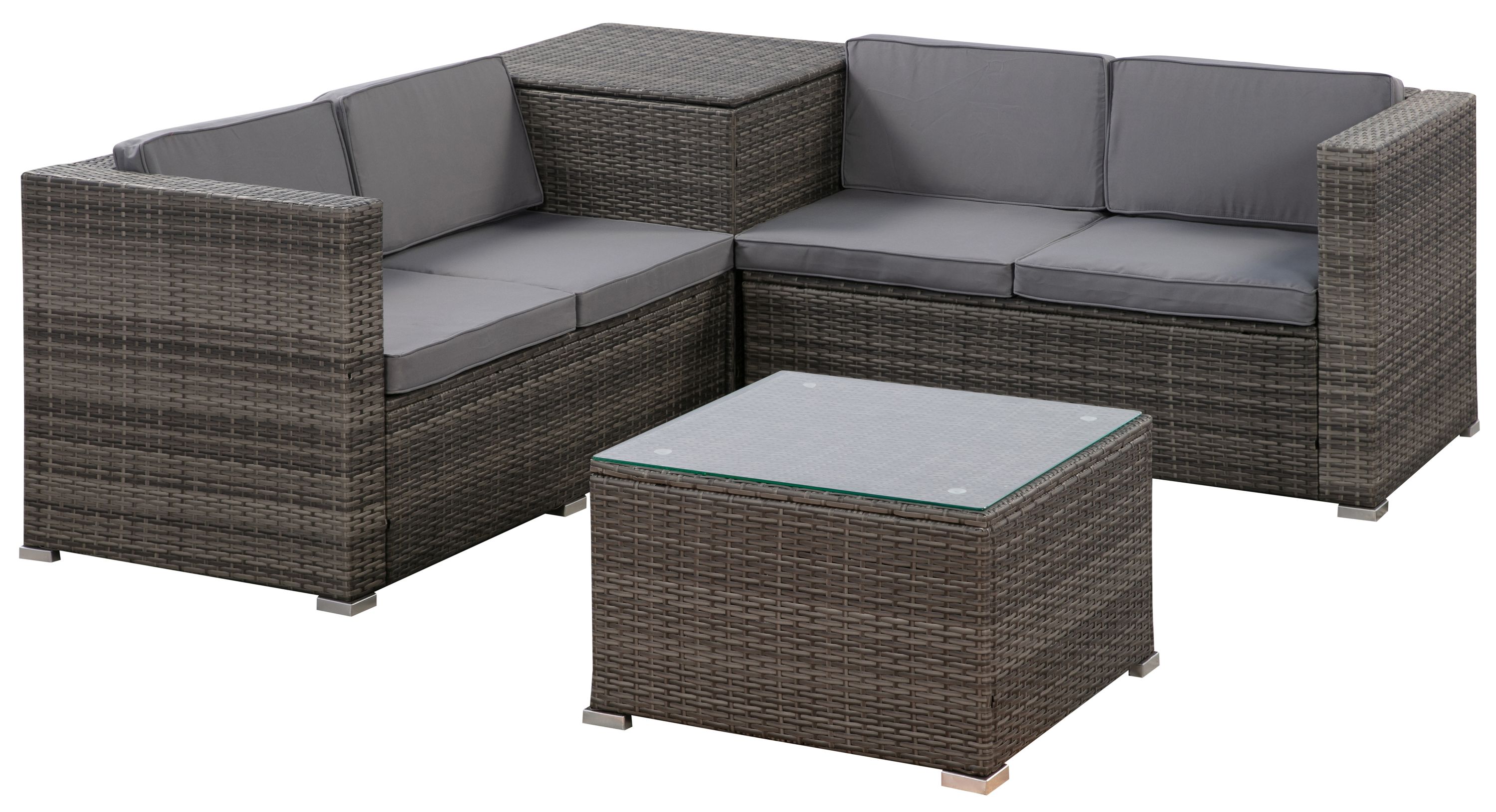 Kissen für Rattanlounge SAN MARINO anthrazit Online Shop Gonser