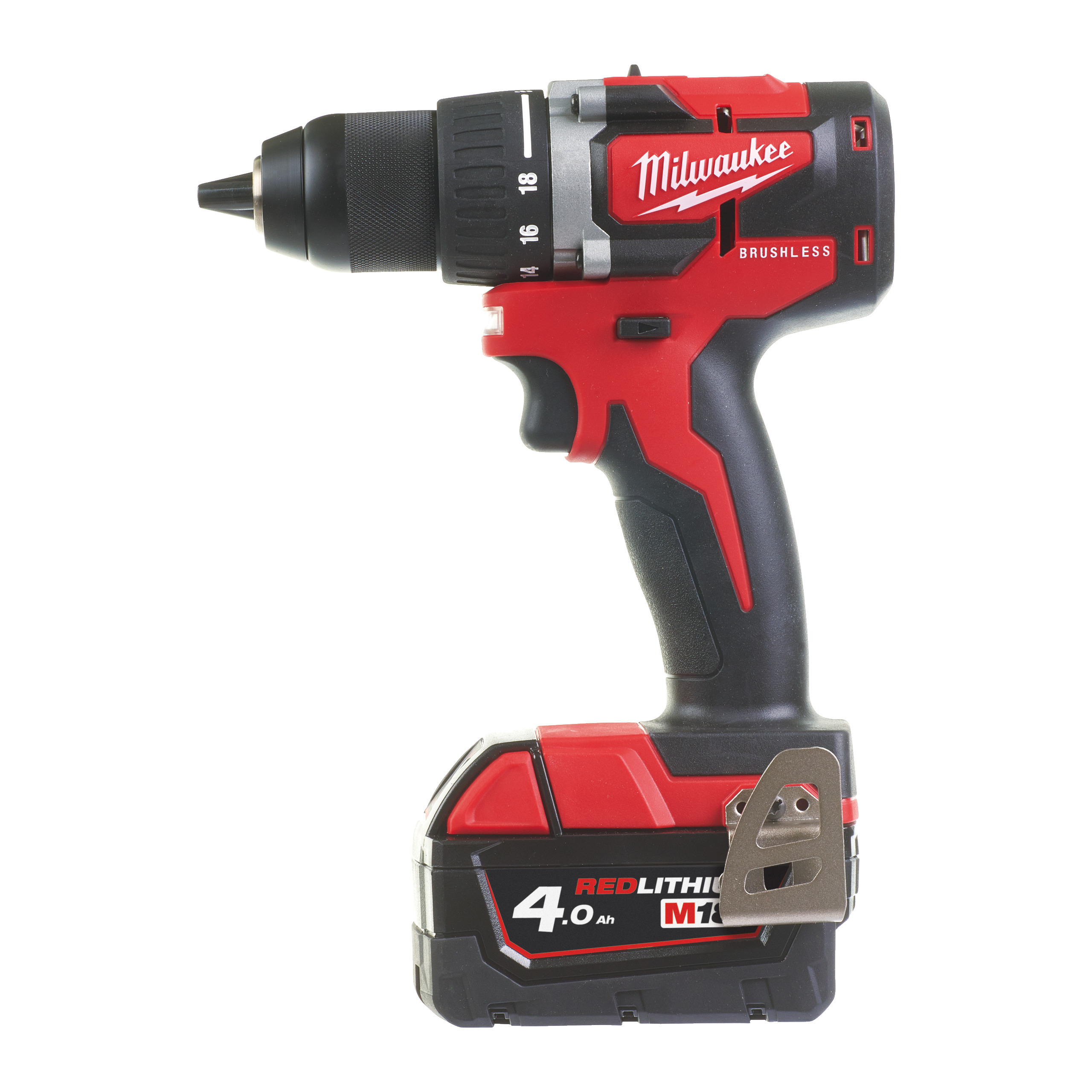 Milwaukee M18CBLDD-402C 4933492834 Kompakt-Bürstenloser Akku 