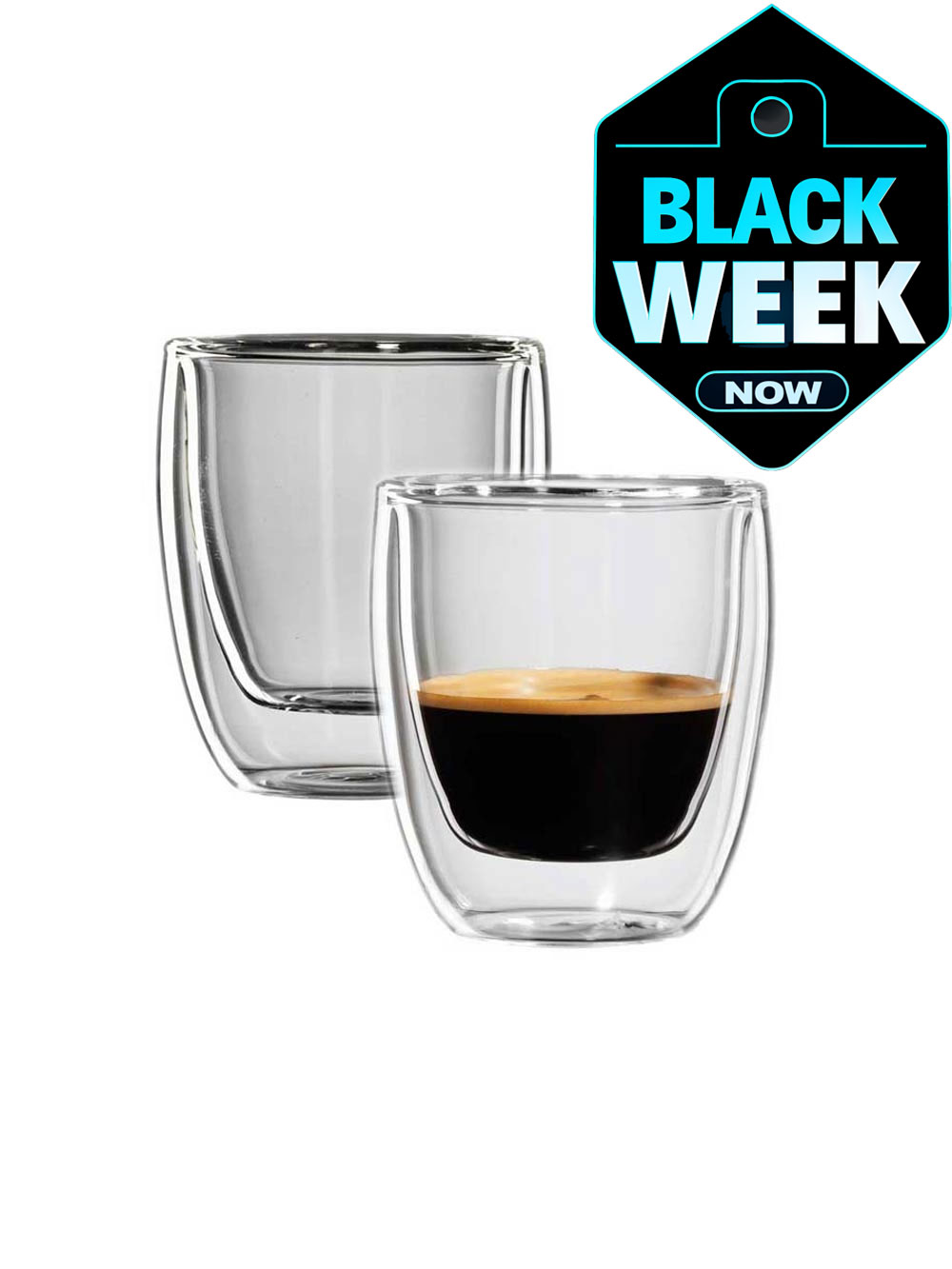 Bloomix- Glas Roma Espresso 2 Stk. Bloomix- Glas Roma Espresso 2 Stk.