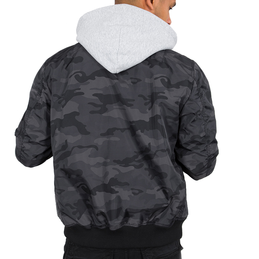 Alpha Industries Ma 1 Tt Hood Bomberjacke Black Camo 125 Sporthaus Marquardt Online Shop Fur Sportbekleidung Mode Schuhe