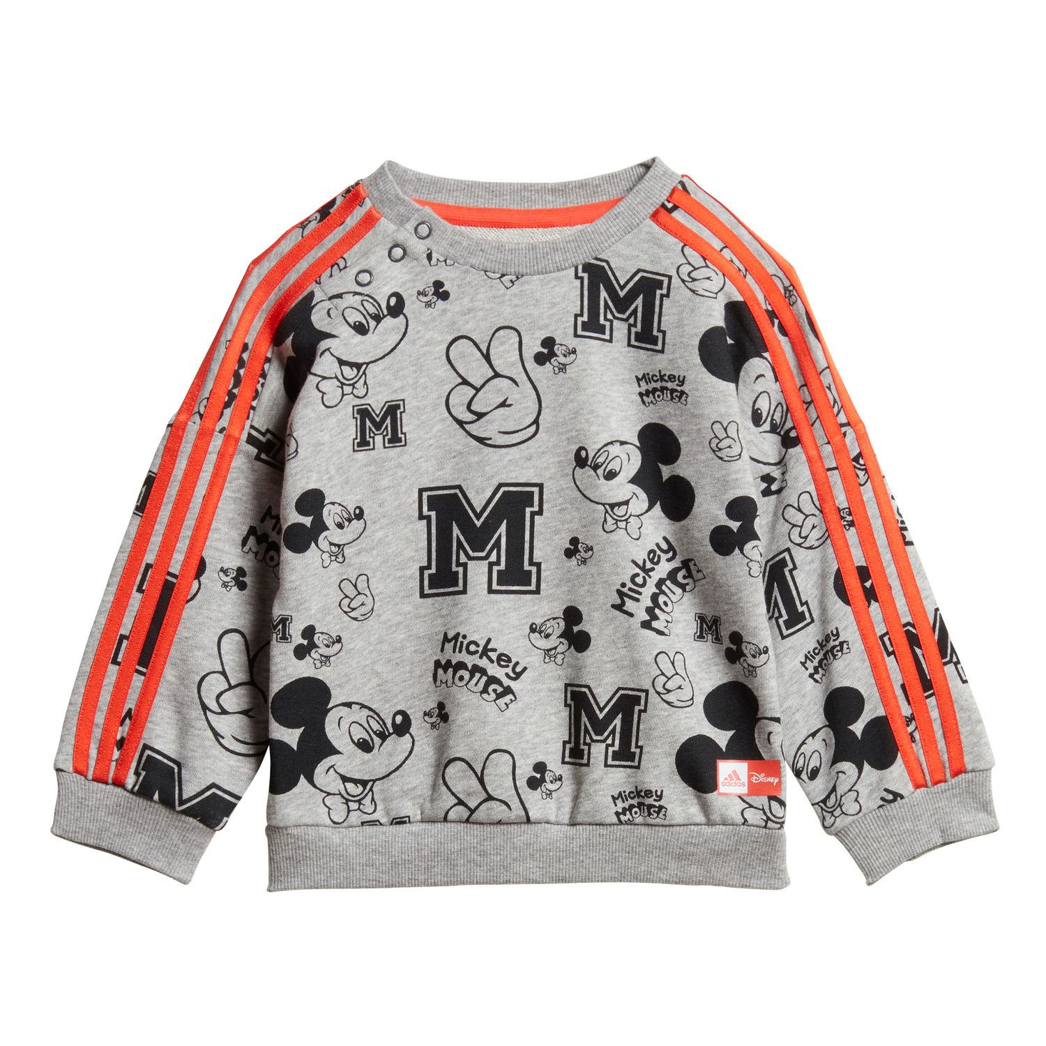 adidas Mickey Mouse Jogger Kleinkind Jogginganzug grau rot adidas Mickey Mouse Kinder Jogginganzug Freizeitanzug
