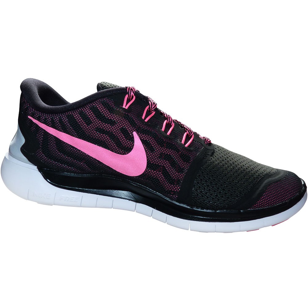 Nike Free 5.0 Damen Running Sneaker schwarz pink 724383 006