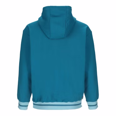 Wattlöper Damen Sweathoody mit Schriftzug X-Stick Moin - Pullover mit Kapuze mit 3-farbigen Bändern, Farbe: petrol