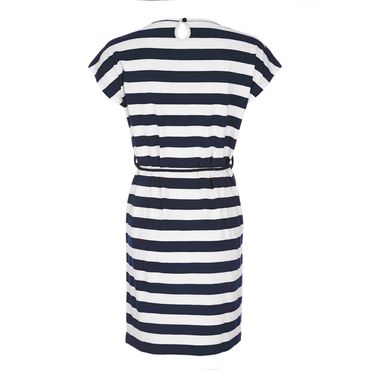 Kleid blockstreifen blau weiß Clearance