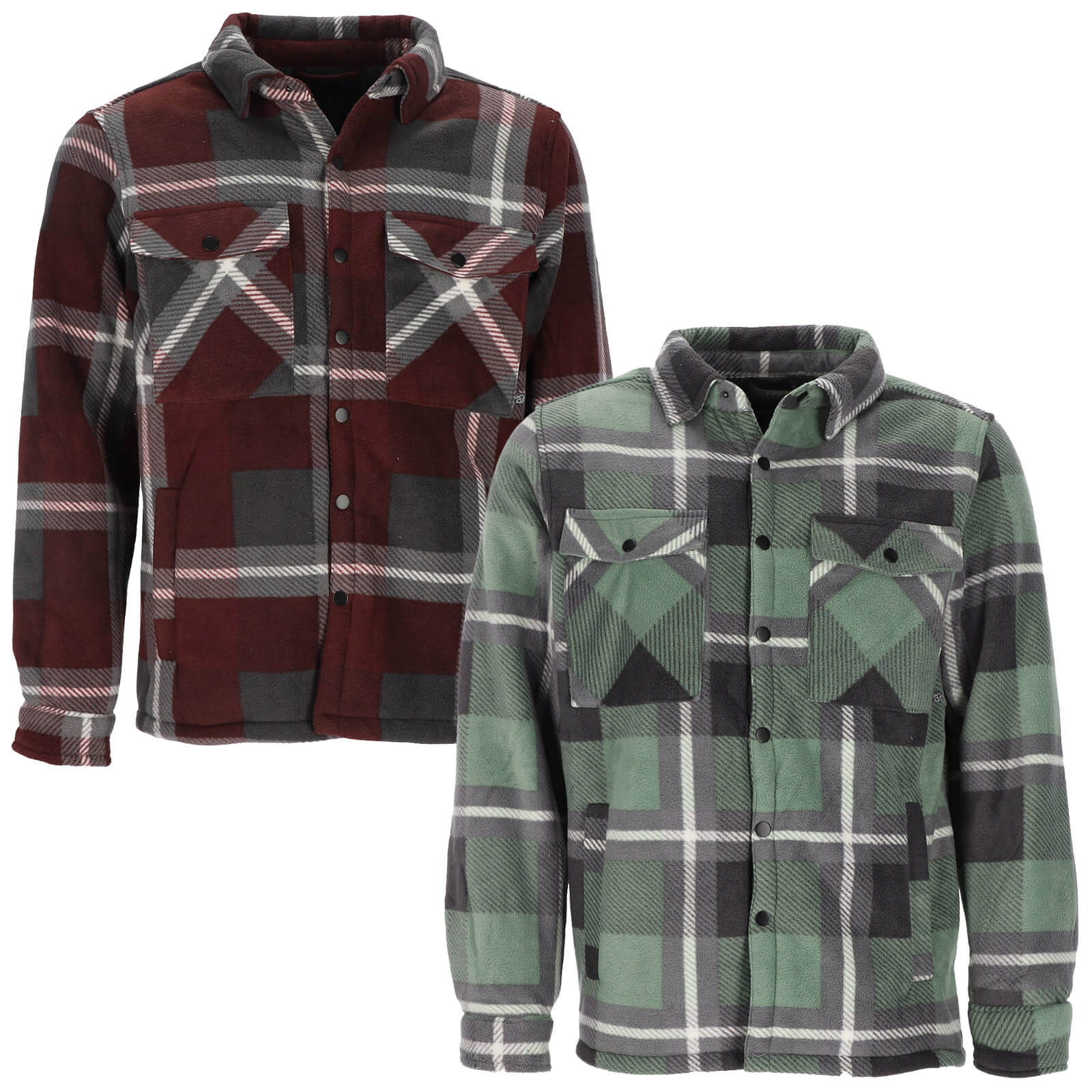 Baumfuchs Herren Thermohemd mit Karomuster Hemd-Jacke mit