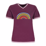 Wattloeper-Damen-T-Shirt-mit-Regenbogen-Print-purple-1.jpg