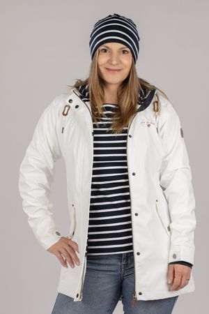 Dry Fashion Damen Regenmantel Kiel mit verstellbarer Kapuze